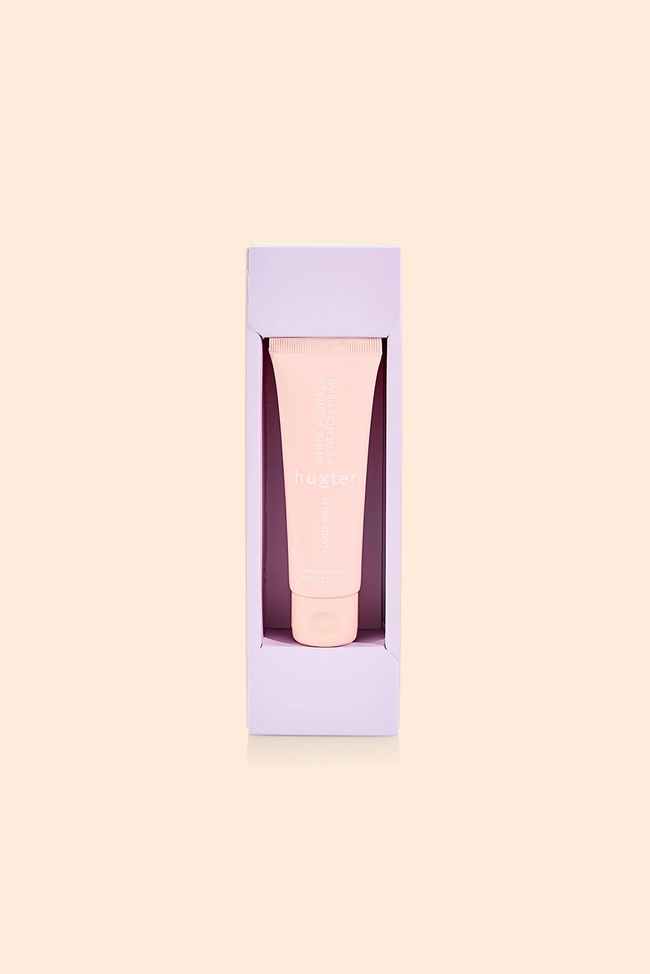 French Pear Mauve Flower Hand Cream 50ml Gift Box - Image 2