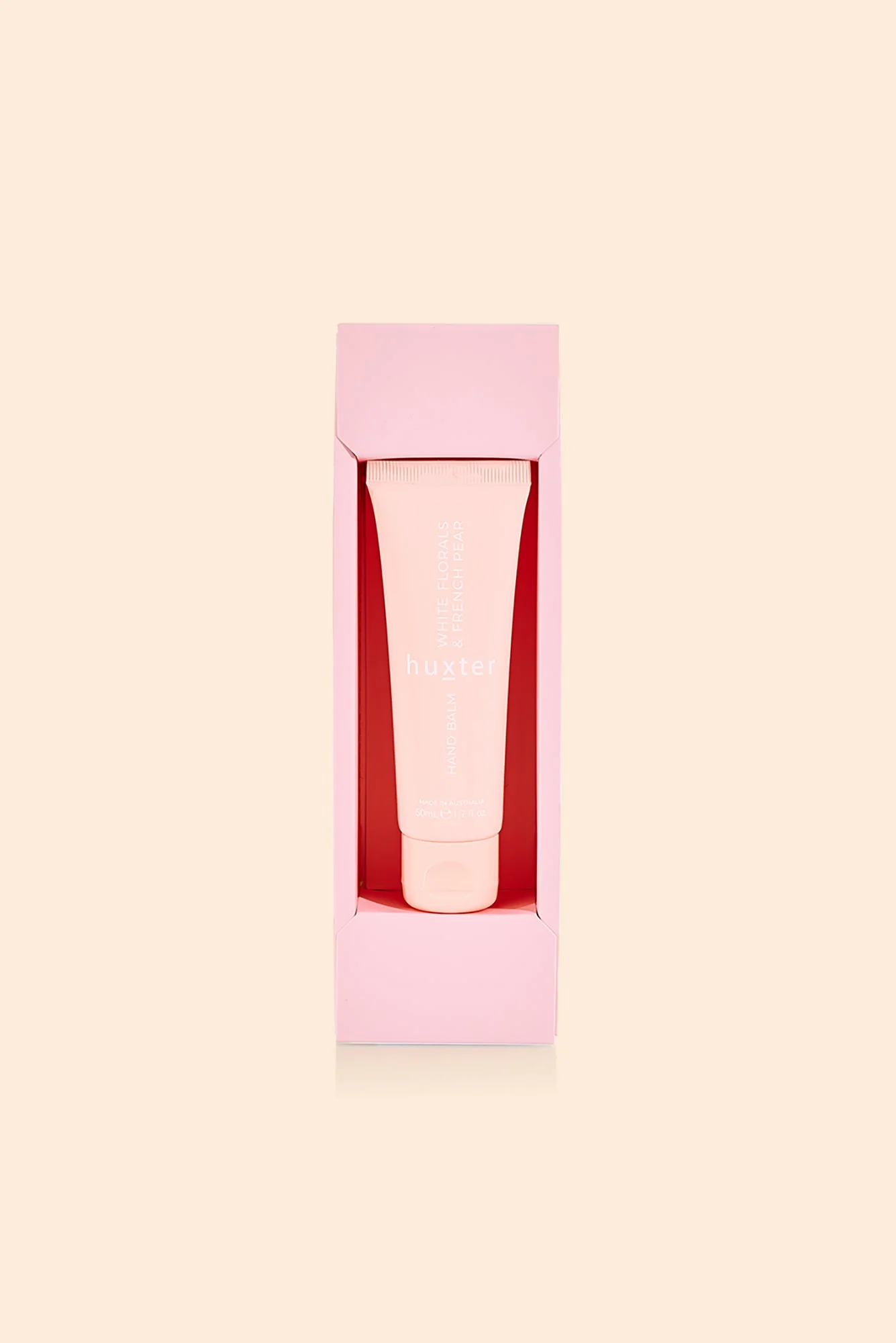 French Pear Pink Flower Hand Cream 50ml Gift Box - Image 2