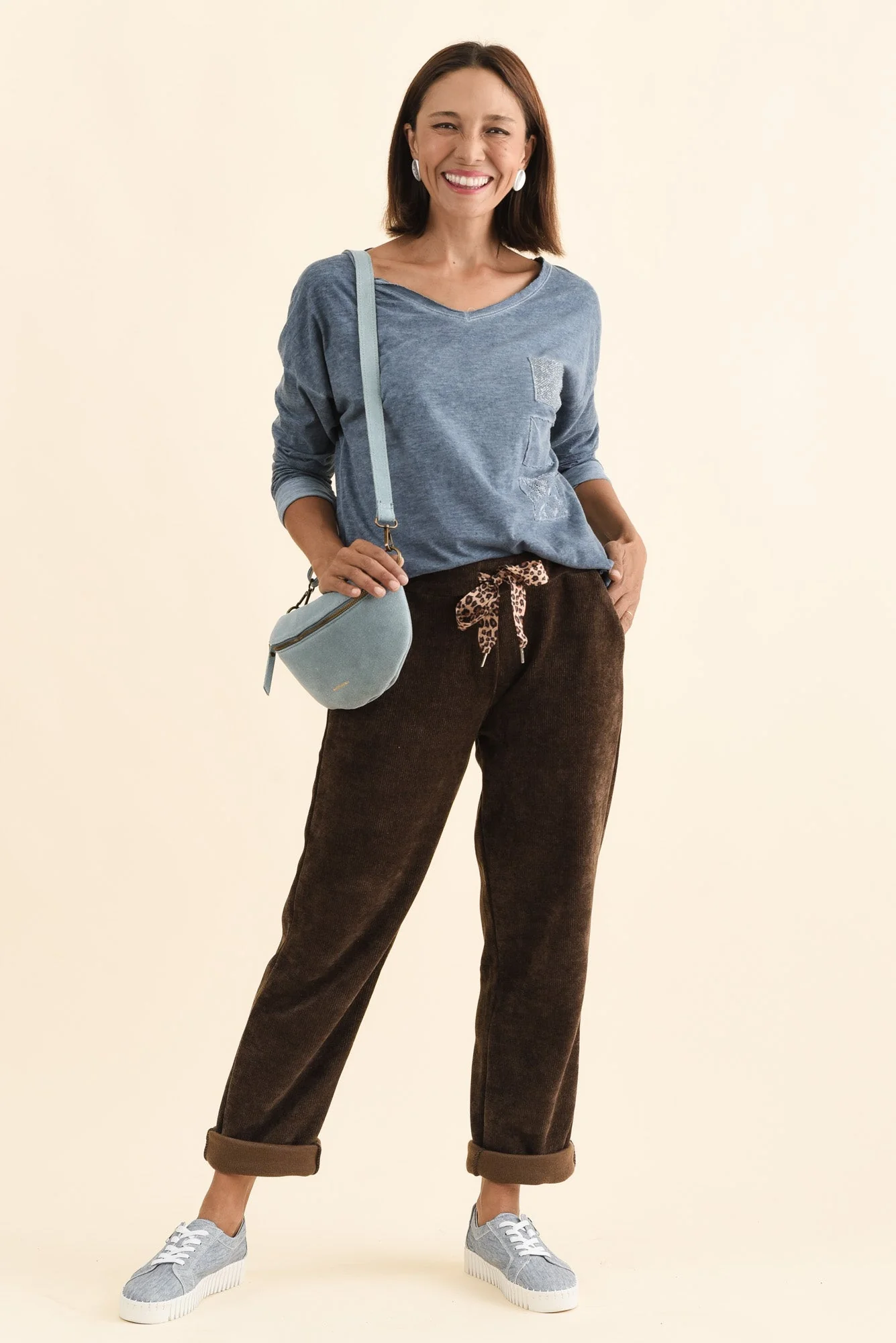 Fulton Steel Patchwork Cotton Top - Image 3
