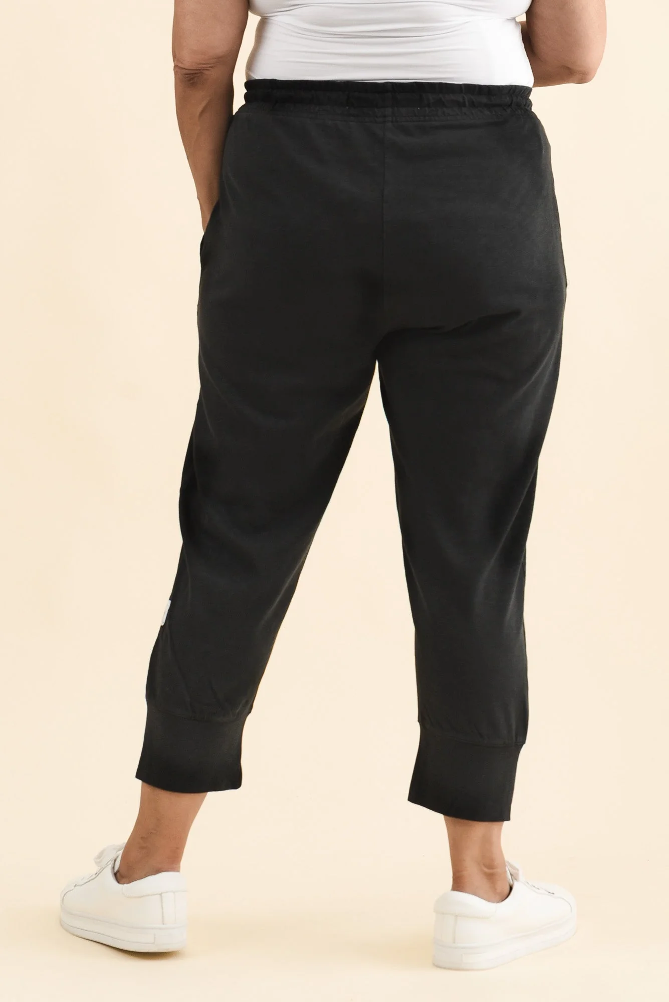 Fundamental Brunch Black Cotton Sweatpants - Image 11