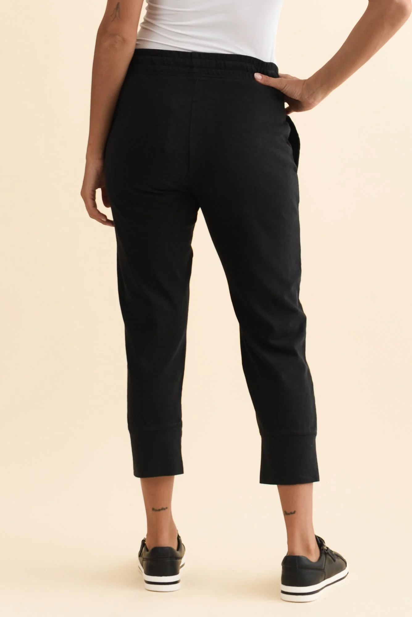 Fundamental Brunch Black Cotton Sweatpants - Image 5