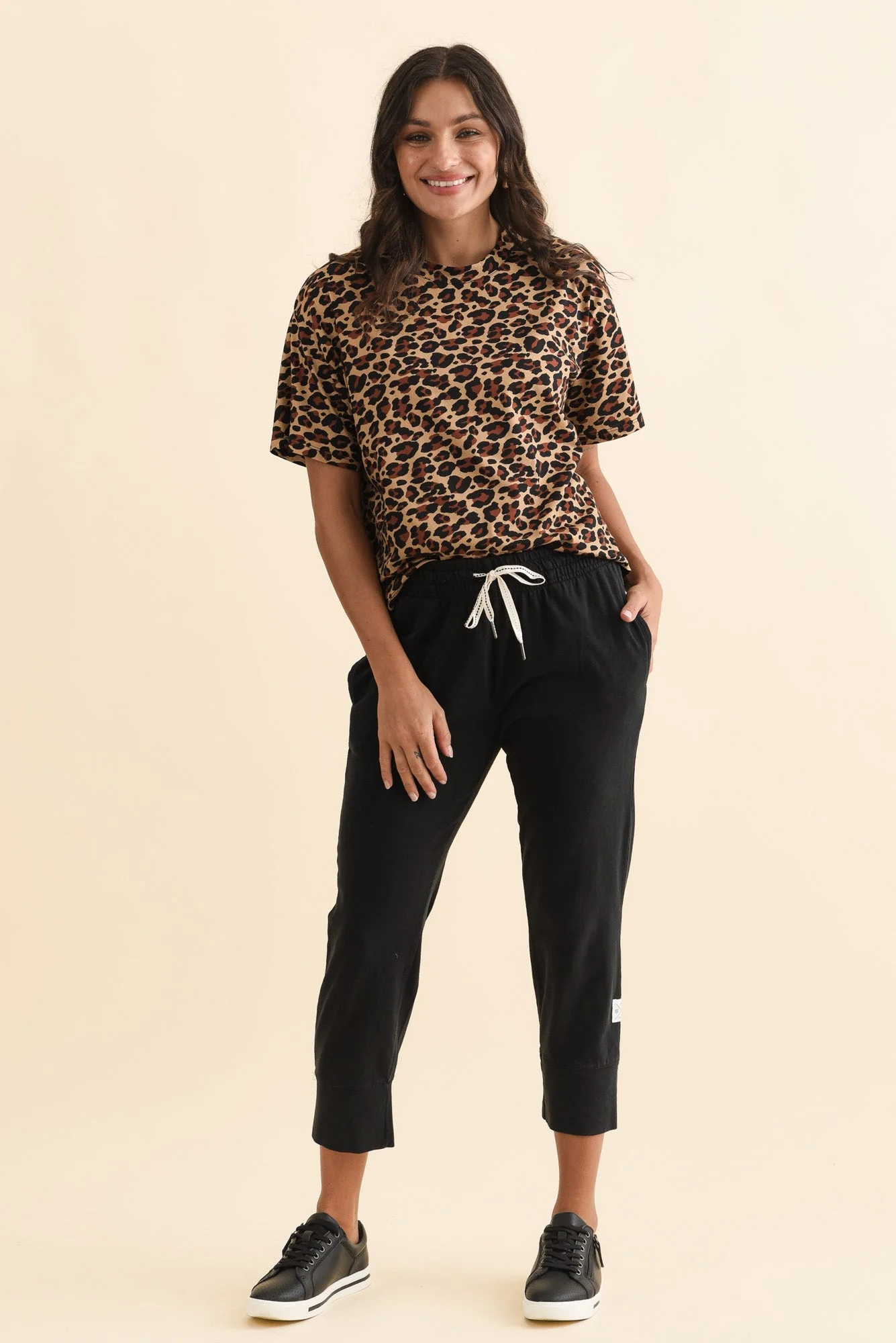 Fundamental Brunch Black Cotton Sweatpants - Image 7