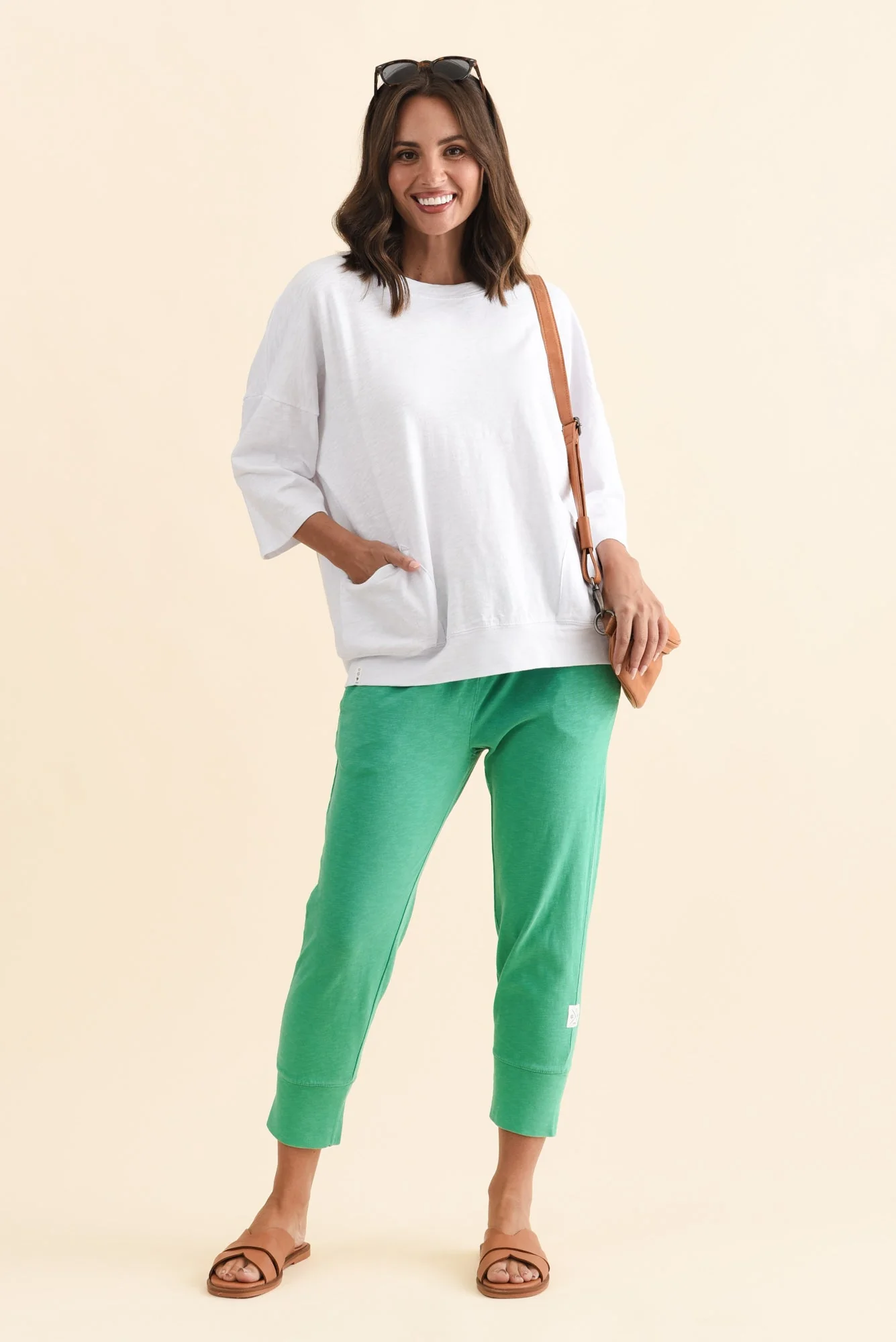 Fundamental Brunch Jade Cotton Sweatpants - Image 6