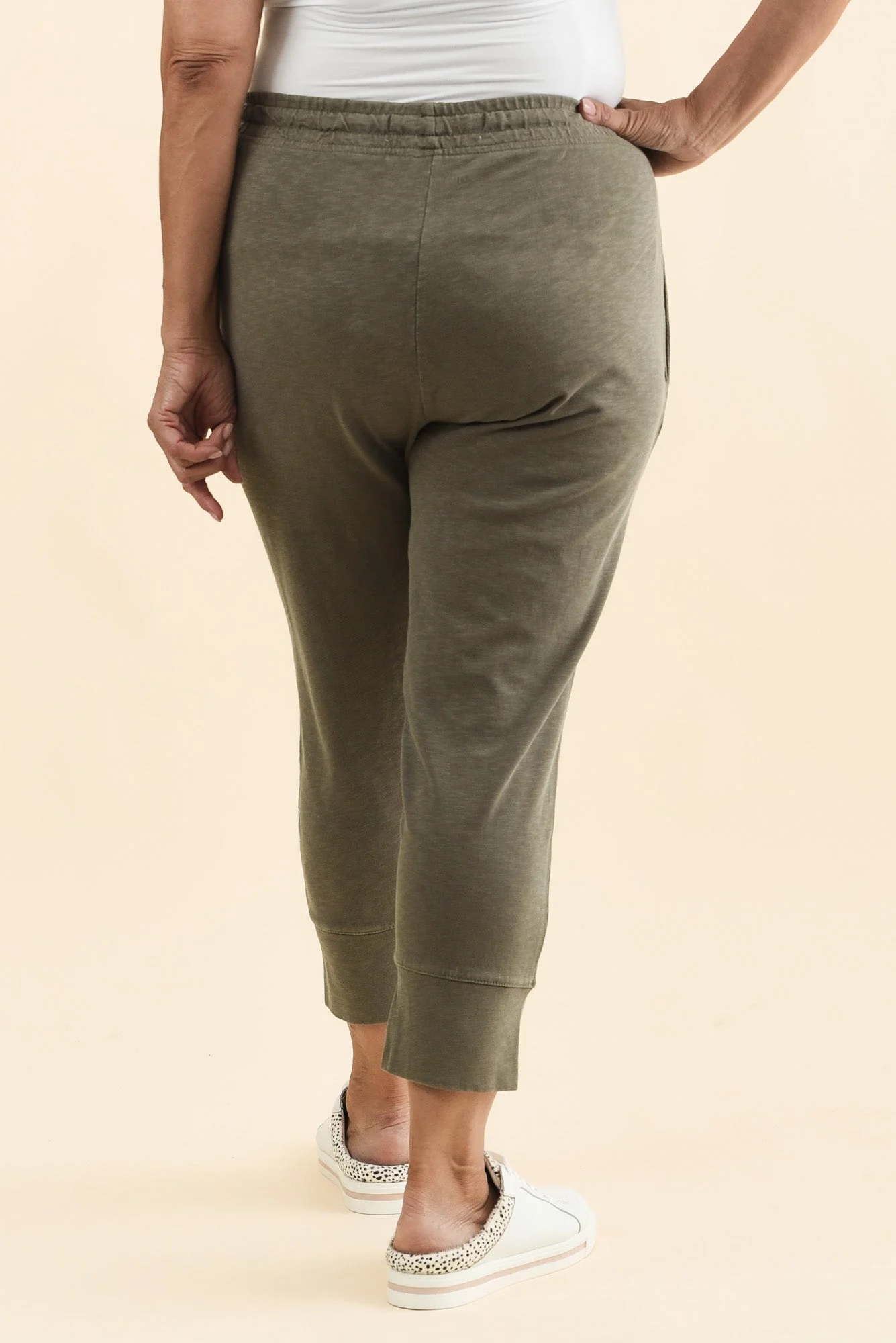 Fundamental Brunch Khaki Cotton Sweatpants - Image 10