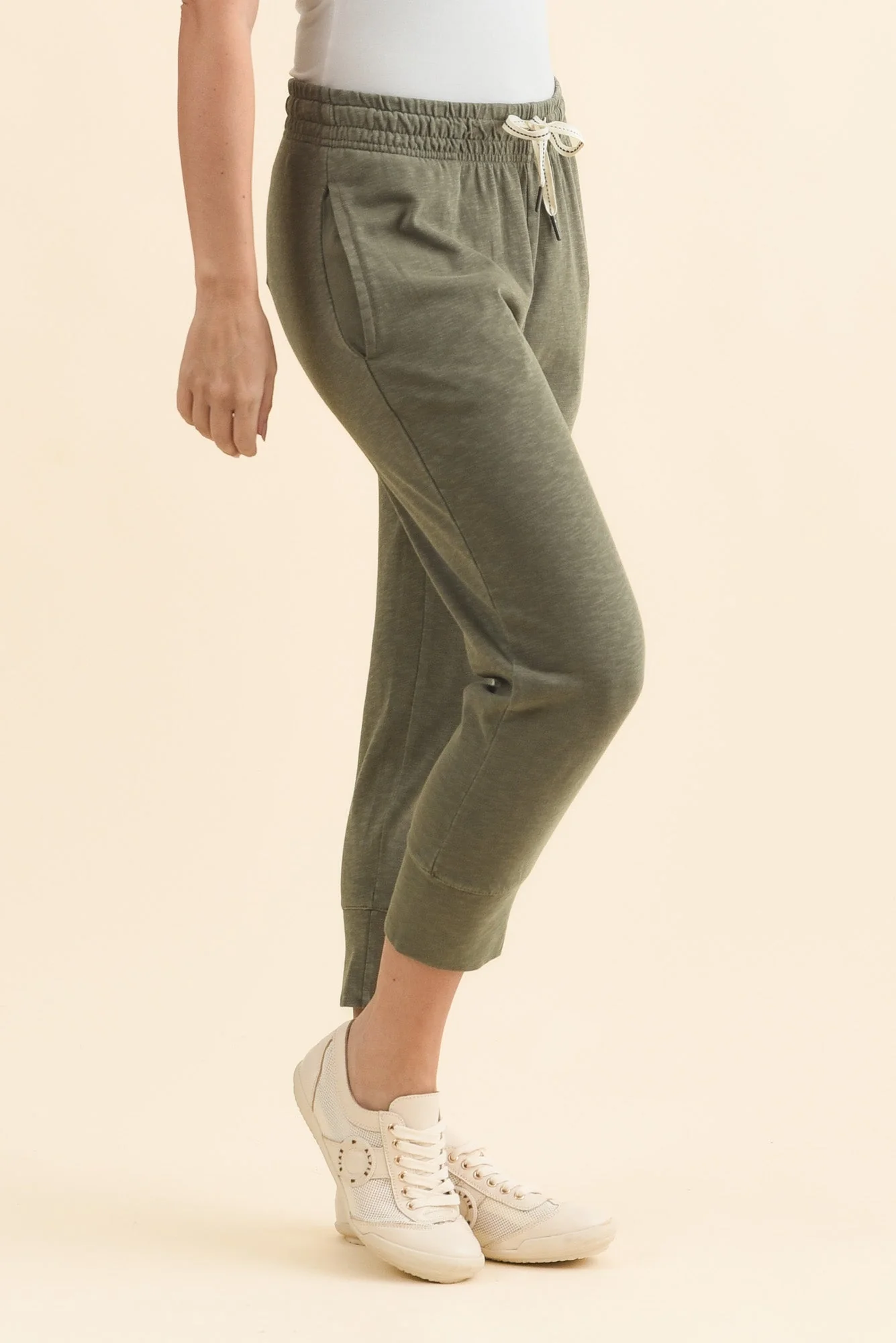 Fundamental Brunch Khaki Cotton Sweatpants - Image 3