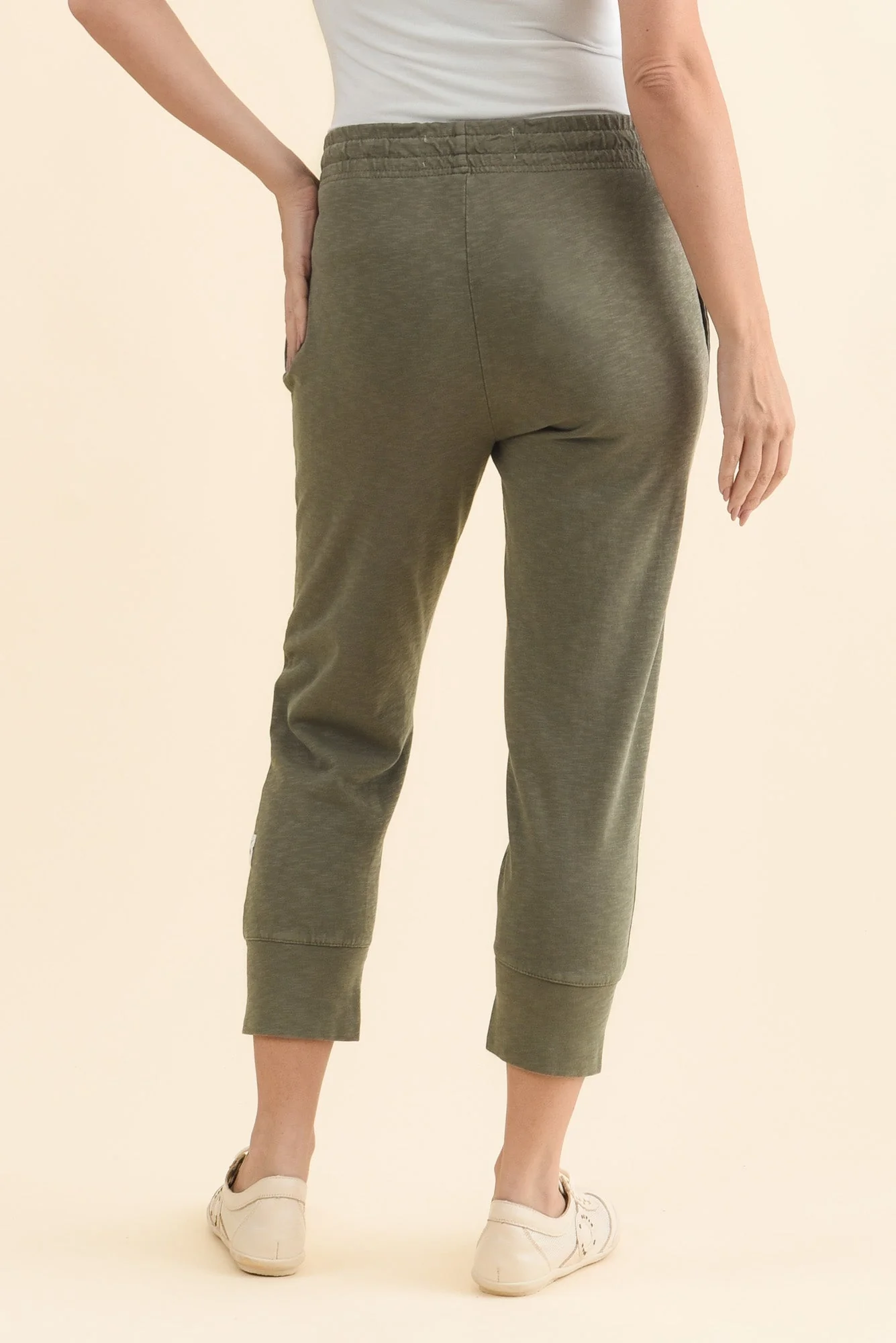 Fundamental Brunch Khaki Cotton Sweatpants - Image 4