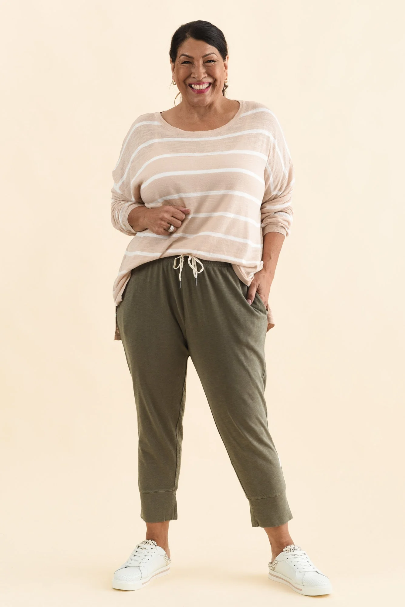 Fundamental Brunch Khaki Cotton Sweatpants - Image 8
