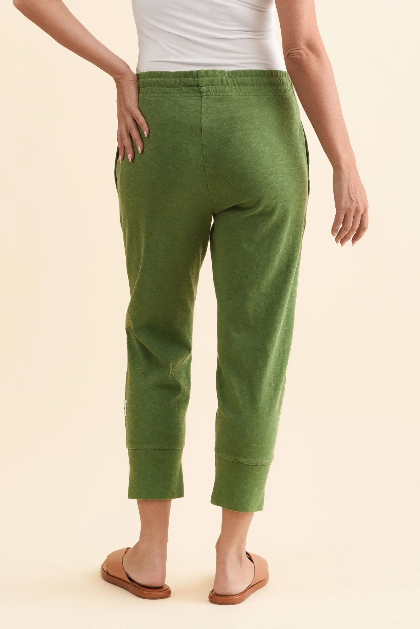 Fundamental Brunch Olive Cotton Sweatpants - Image 4