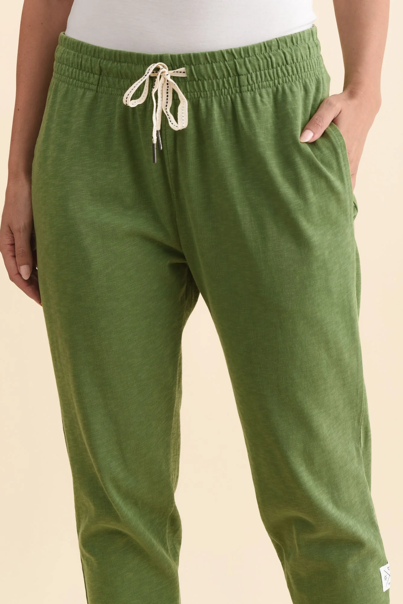 Fundamental Brunch Olive Cotton Sweatpants - Image 5