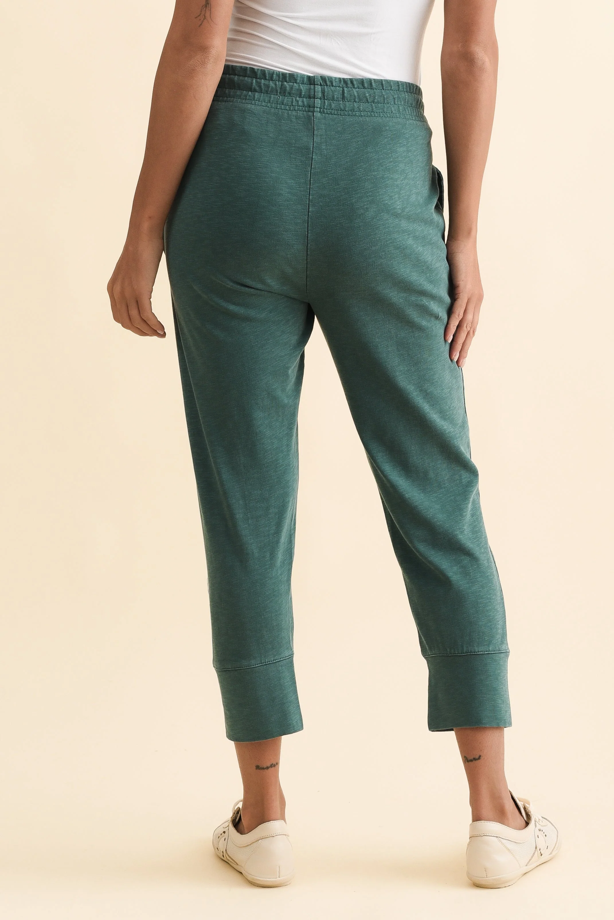 Fundamental Brunch Teal Cotton Sweatpants - Image 4
