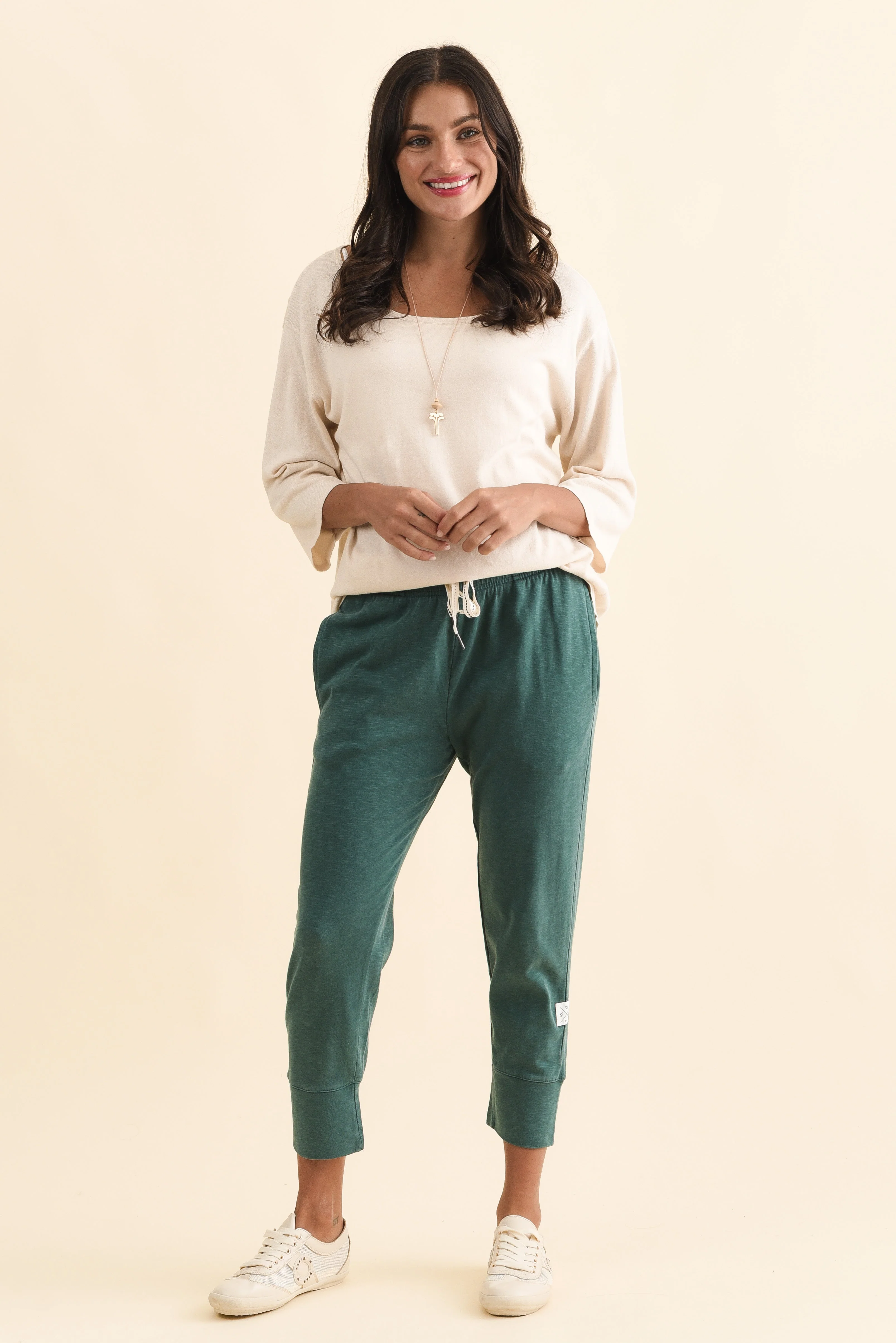 Fundamental Brunch Teal Cotton Sweatpants - Image 6