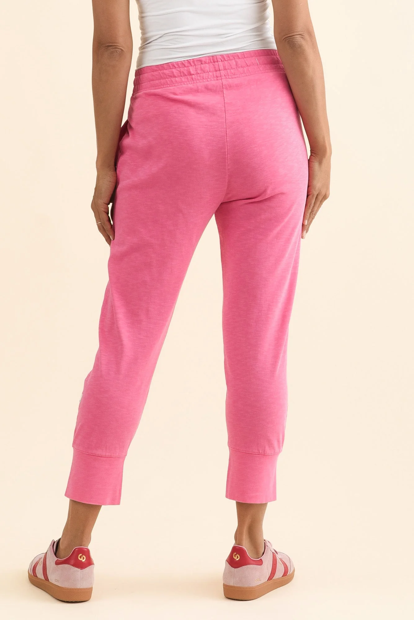 Fundamental Brunch Hot Pink Cotton Sweatpants - Image 4