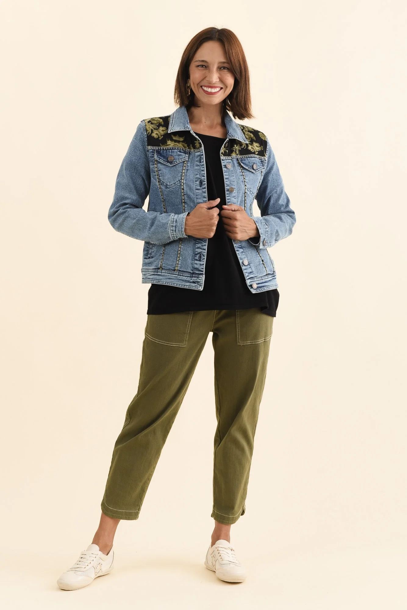 Gaia Pink Tiger Denim Jacket - Image 6