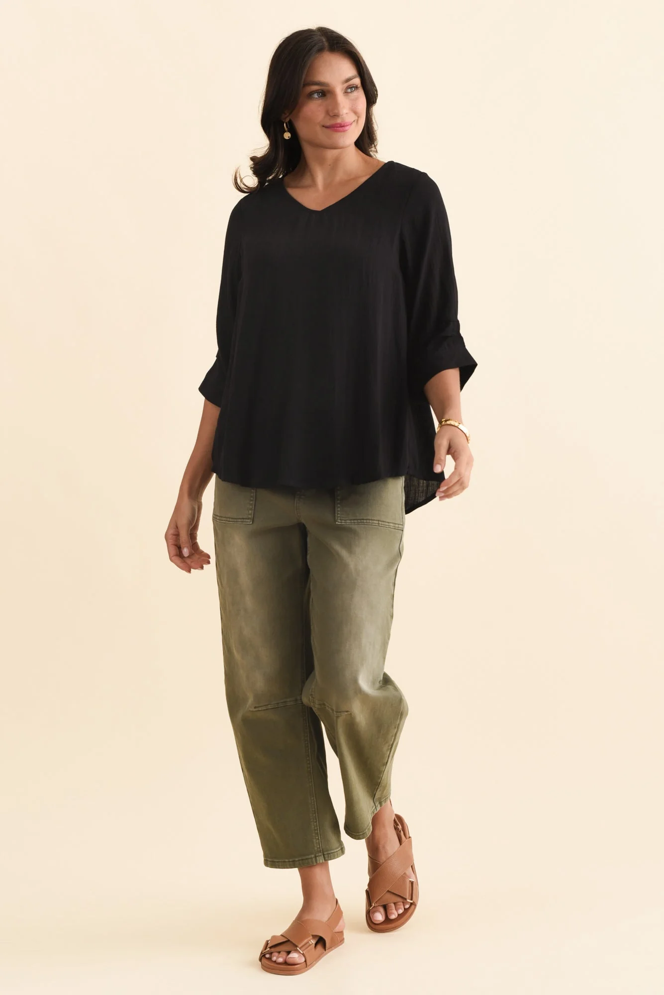 Gomez Black Button Top - Image 7