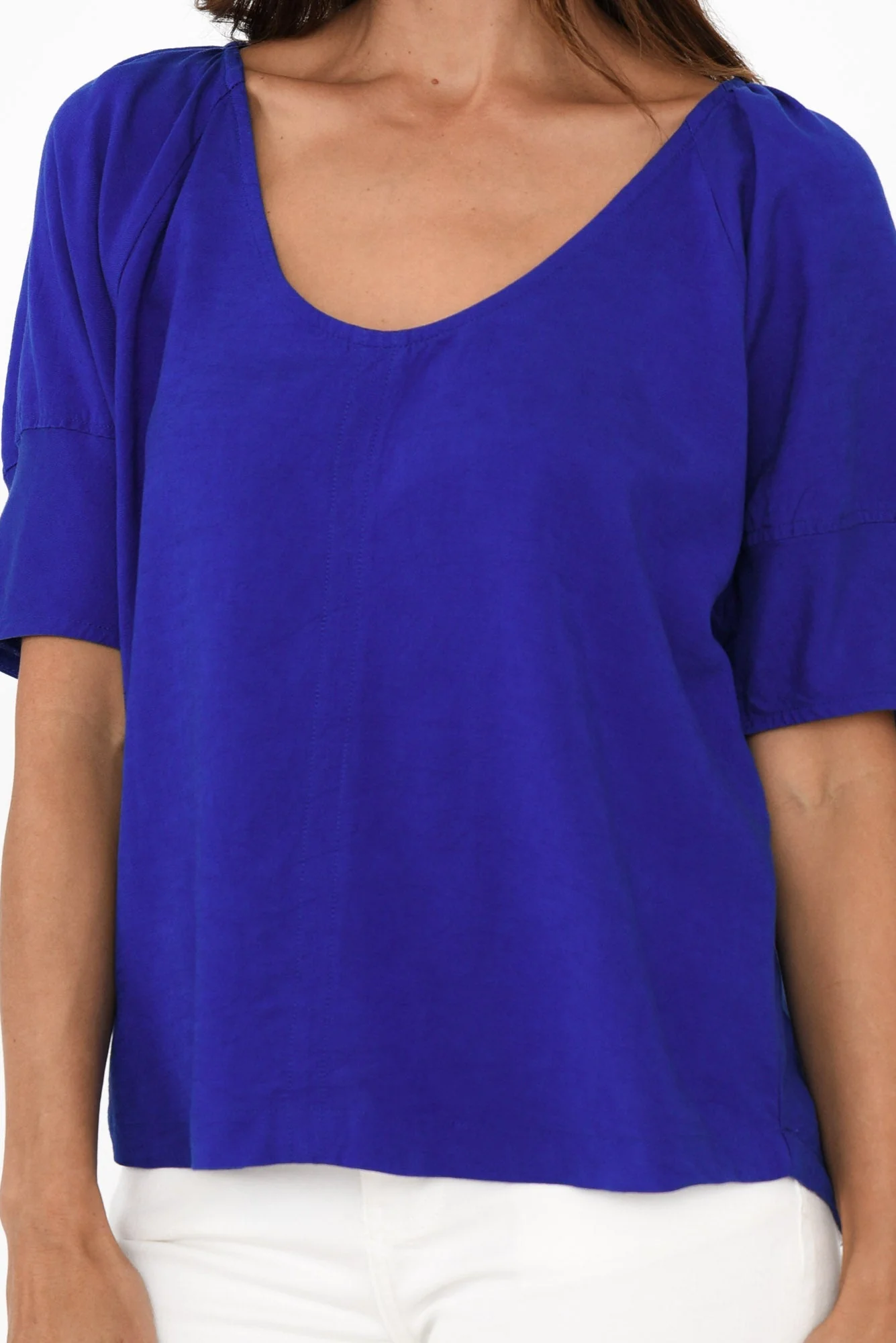 Grove Cobalt Linen Blend Top - Image 5