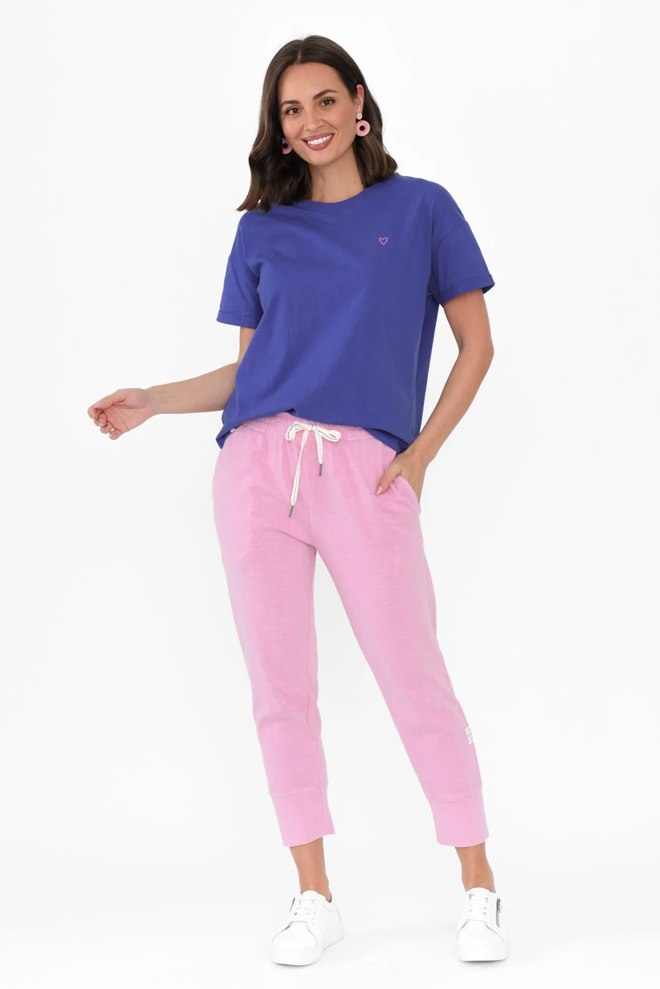 Halli Blue Cotton Tee - Image 6