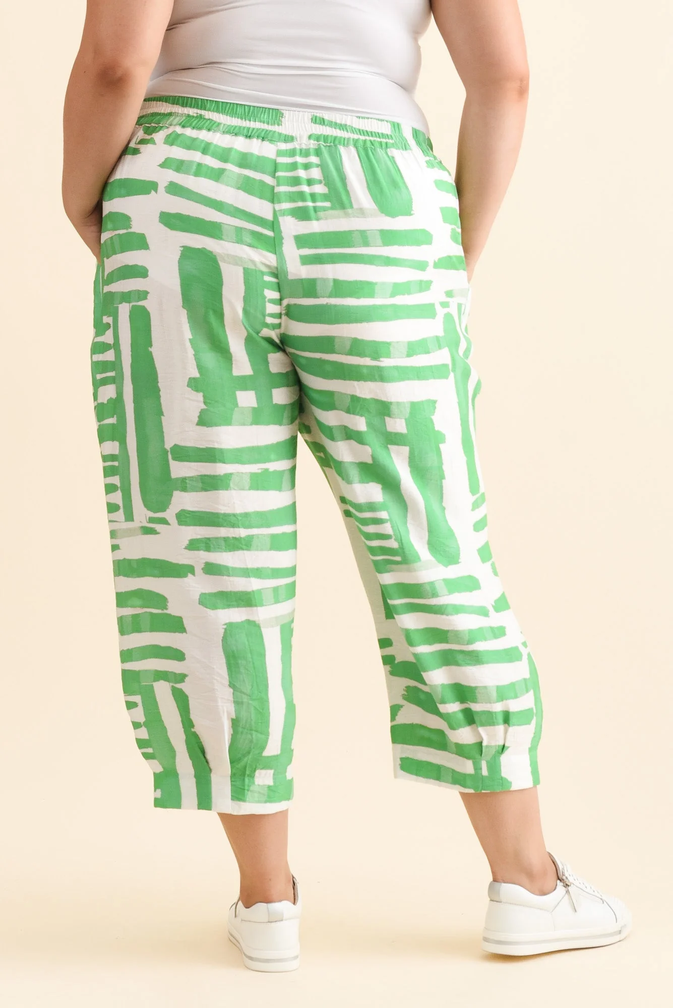 Hallie Green Geo Pocket Pants - Image 11