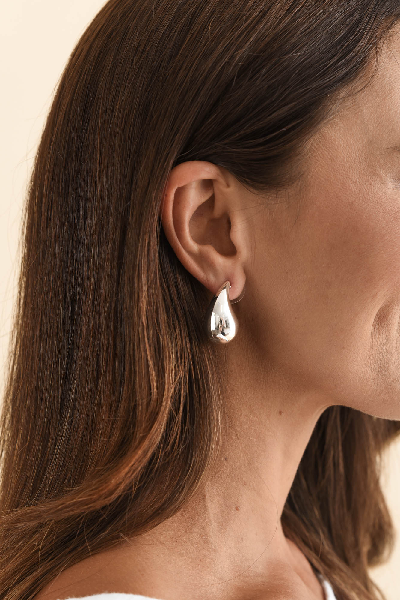 Halycon Silver Teardrop Earrings - Image 2