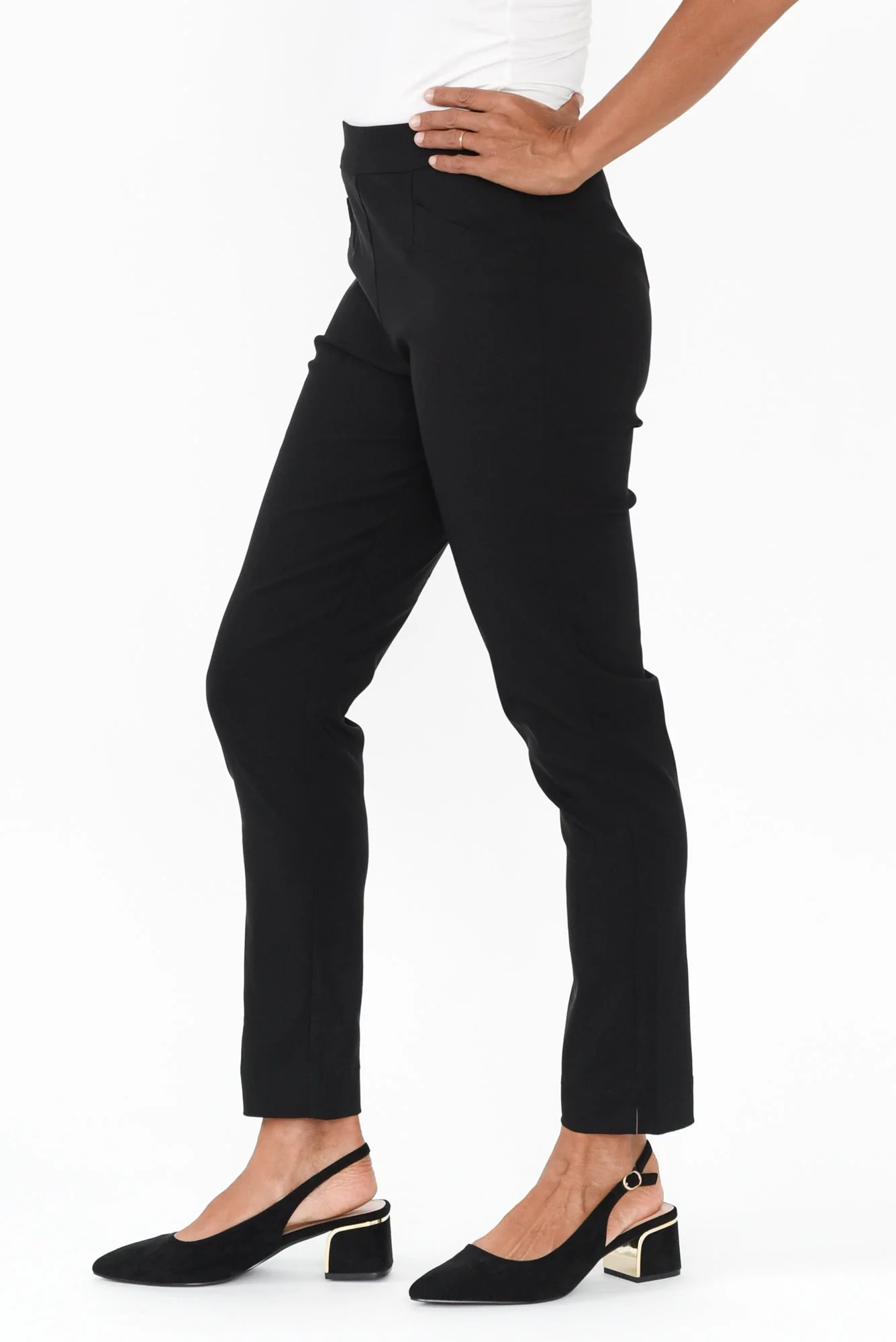 Harbour Black Stretch Pants - Image 5