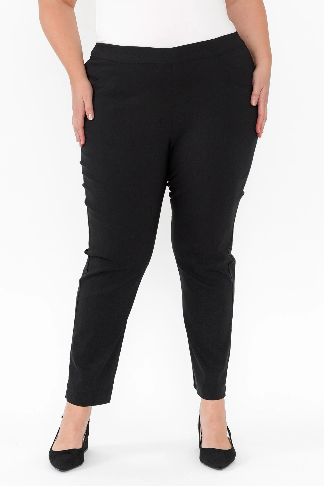 Harbour Black Stretch Pants - Image 7