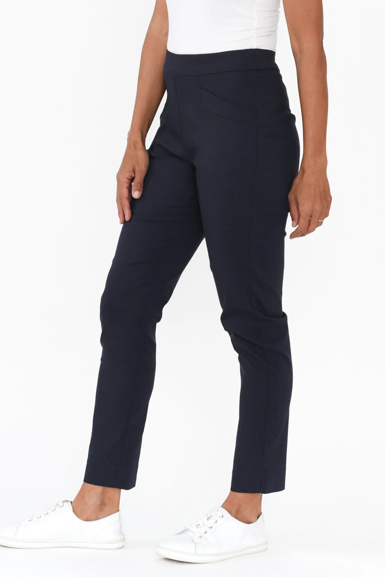 Harbour Navy Stretch Pants - Image 4