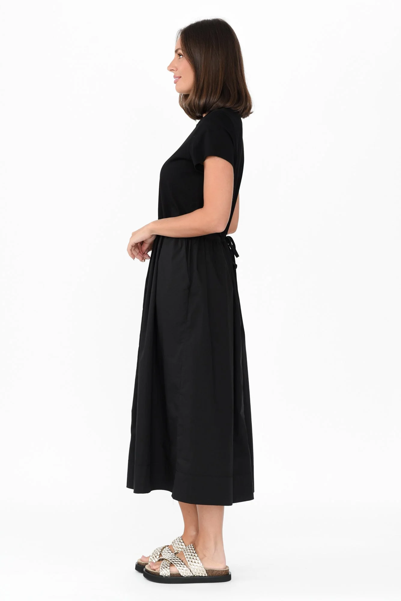 Harlyn Black Splice Tee Dress - Image 3