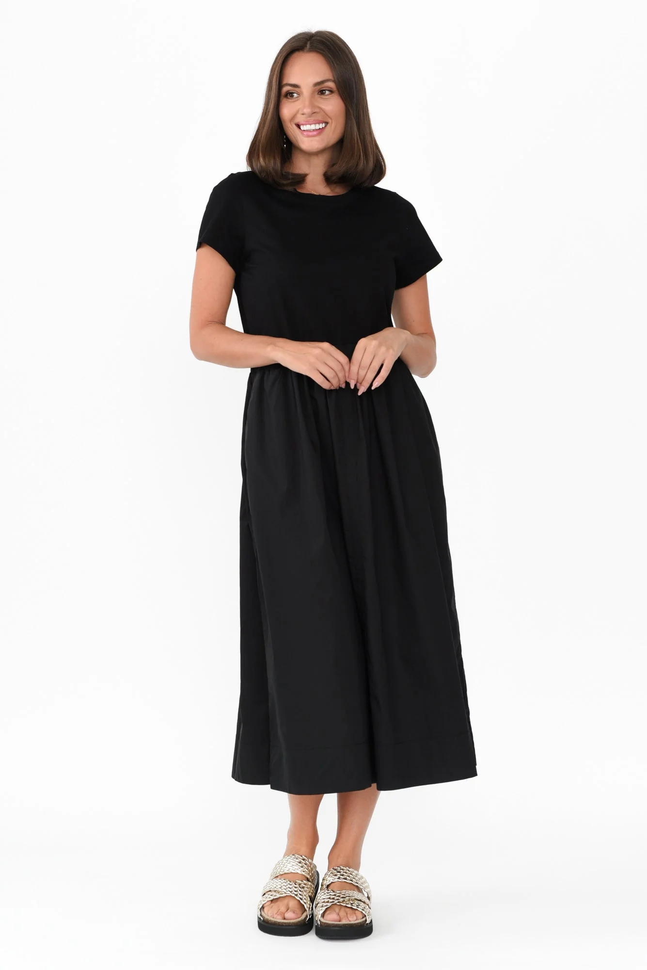 Harlyn Black Splice Tee Dress - Image 6