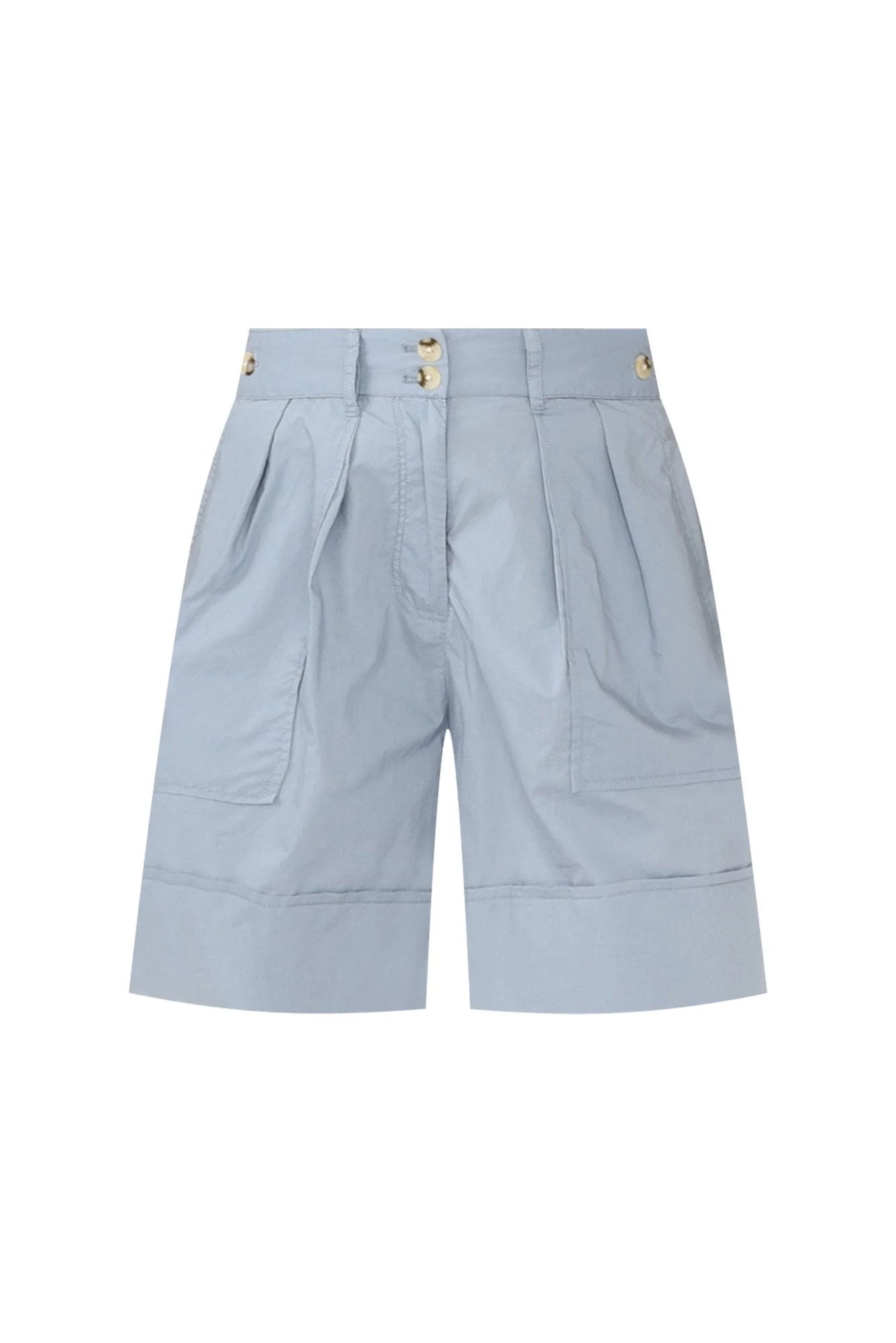 Harlyn Light Blue Cotton Shorts - Image 3
