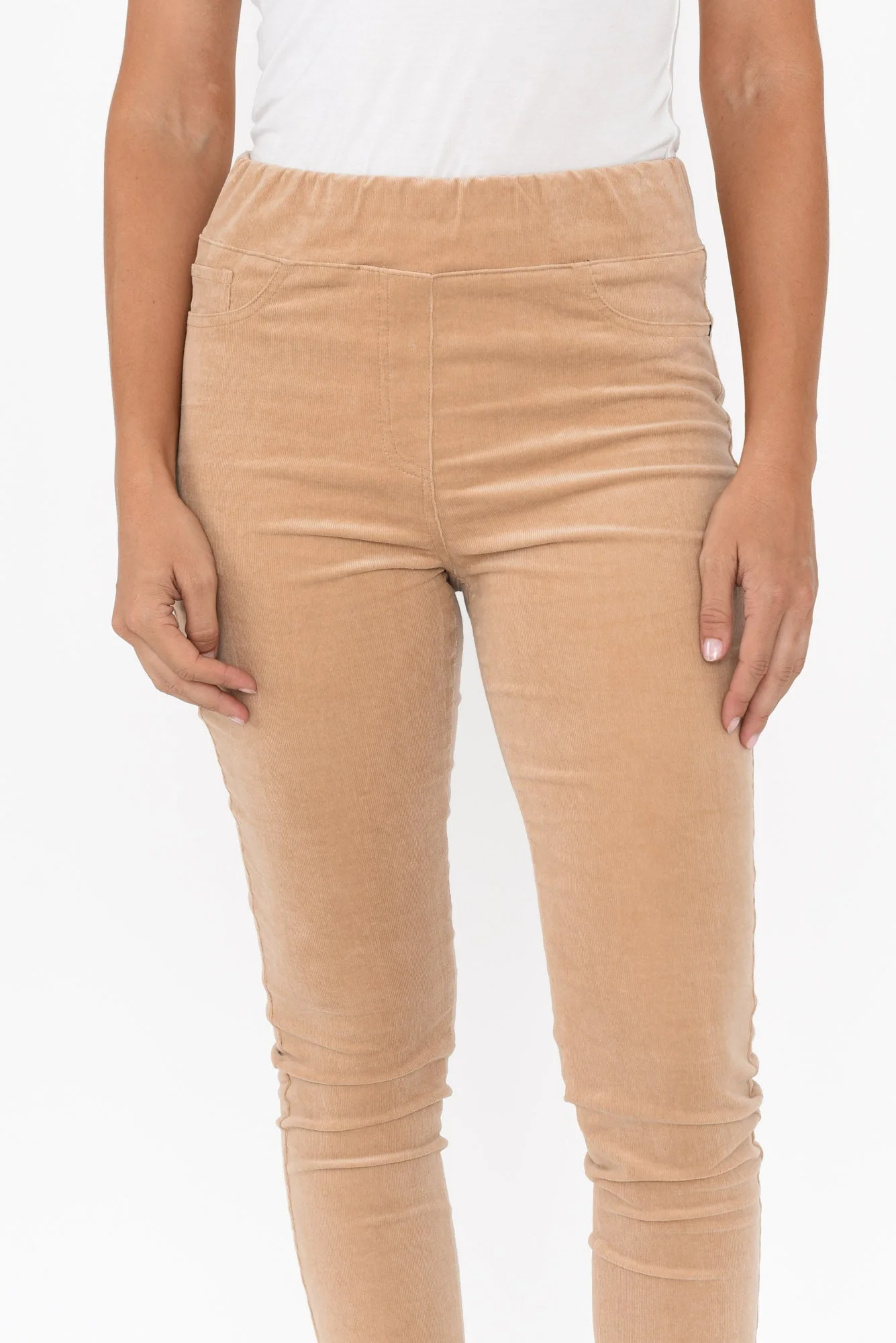 Harper Mocha Corduroy Pants - Image 3