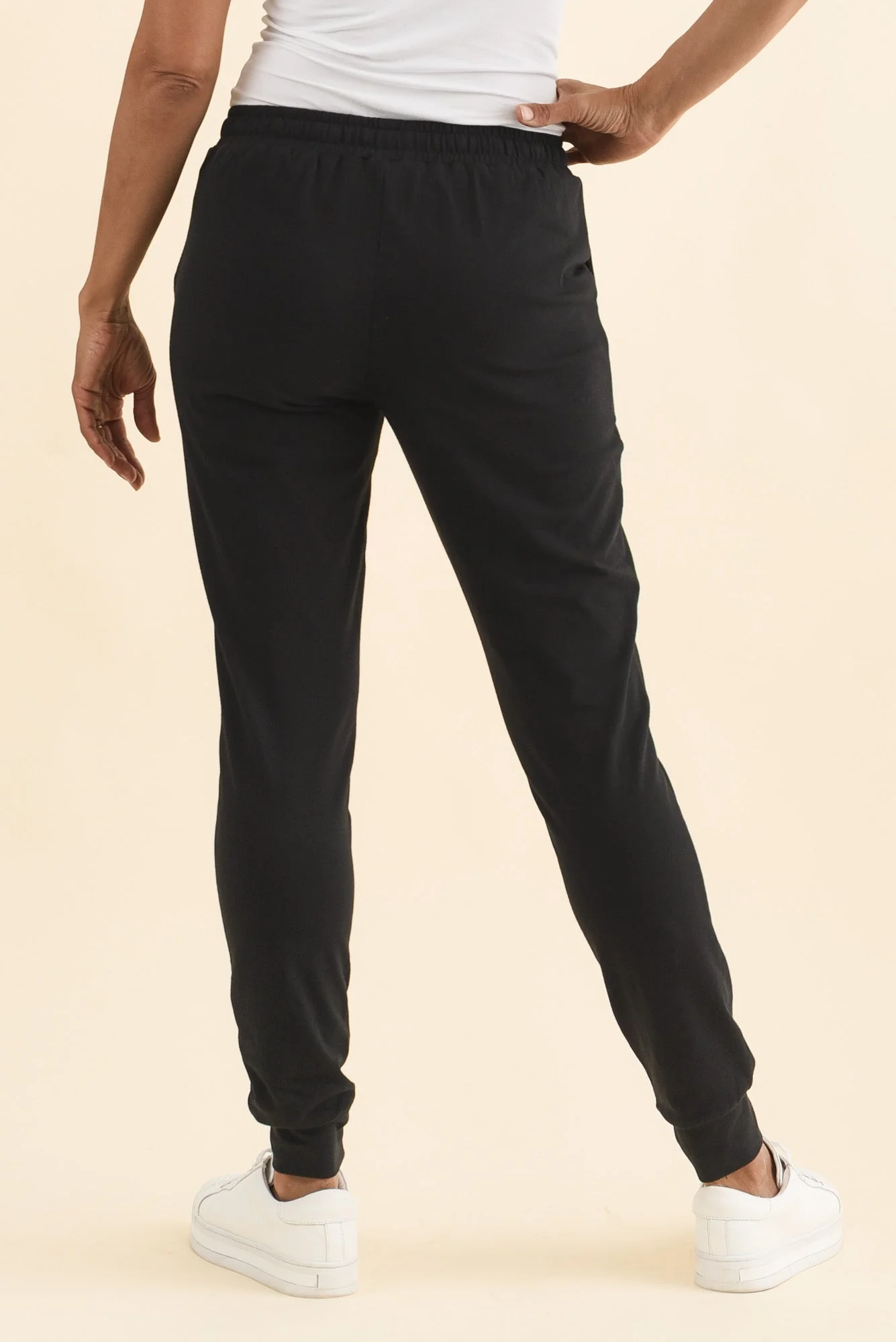 Heidi Black Cuffed Jogger Pants - Image 4
