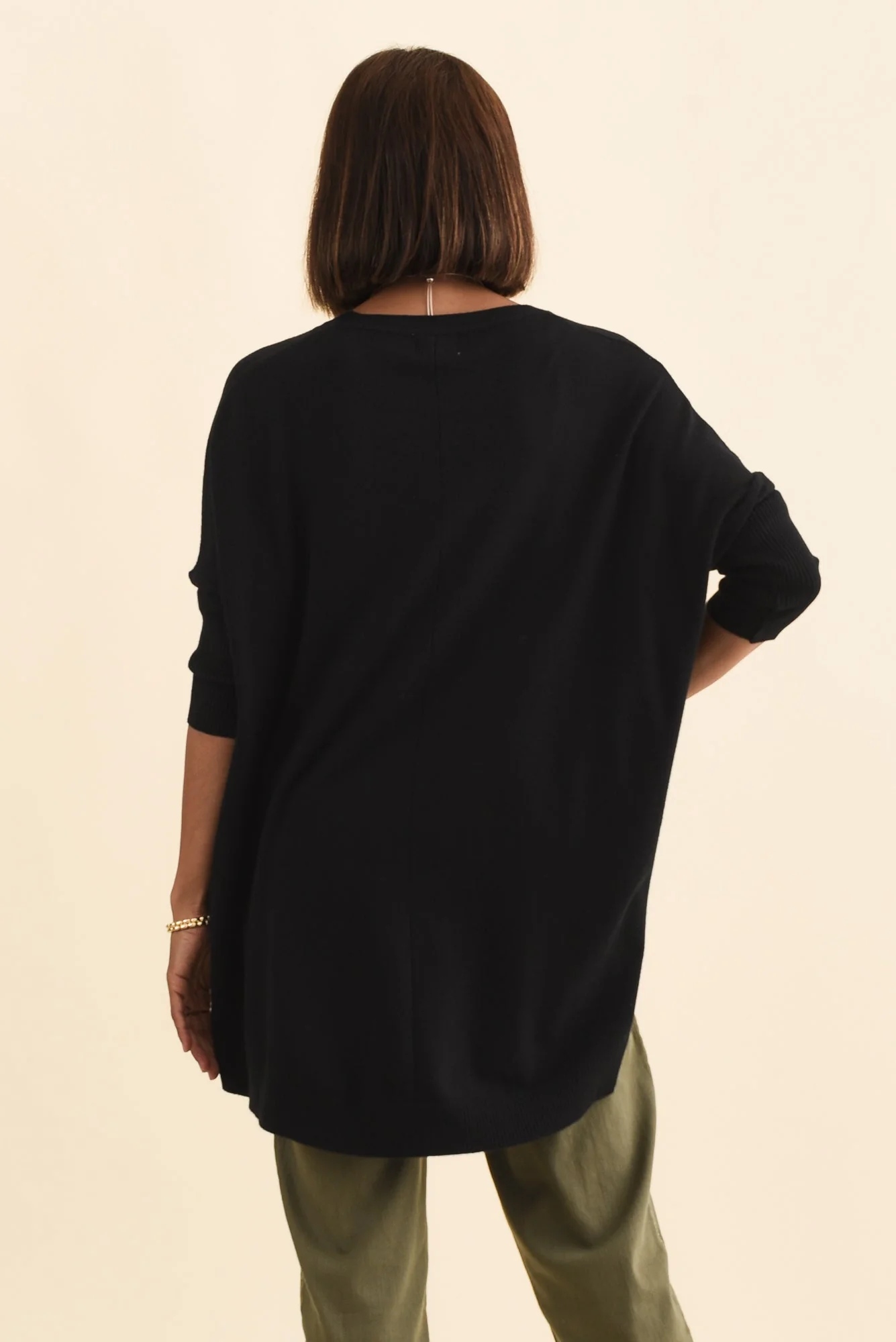 Helsinki Black Knit Pocket Sweater - Image 5