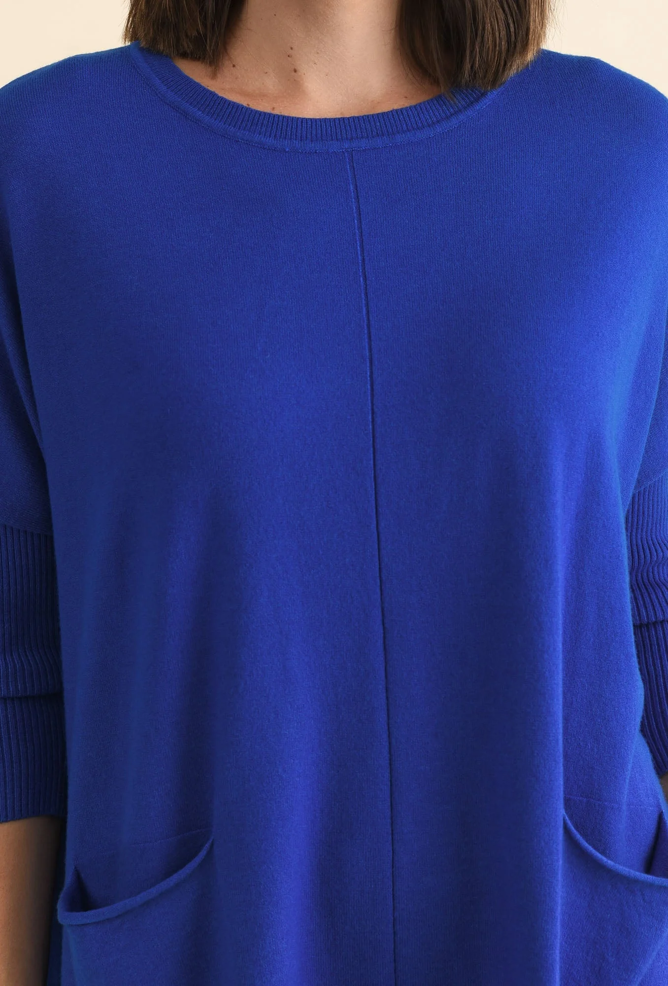 Helsinki Cobalt Knit Pocket Jumper - Image 5