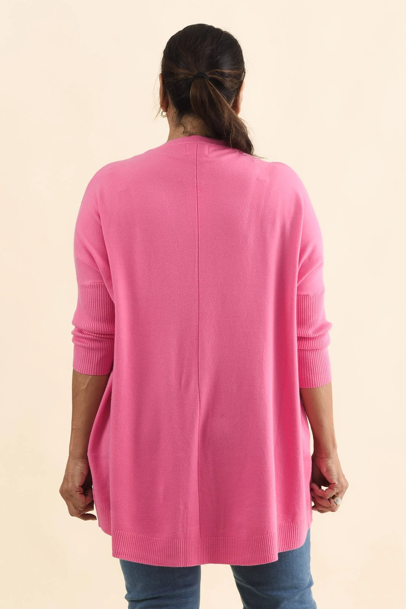 Helsinki Hot Pink Knit Pocket Jumper - Image 11