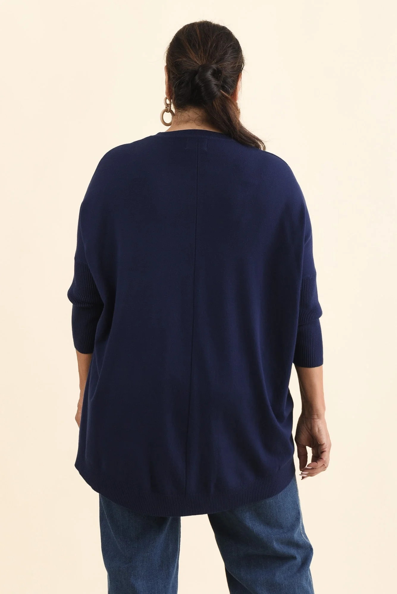Helsinki Navy Knit Pocket Sweater - Image 11