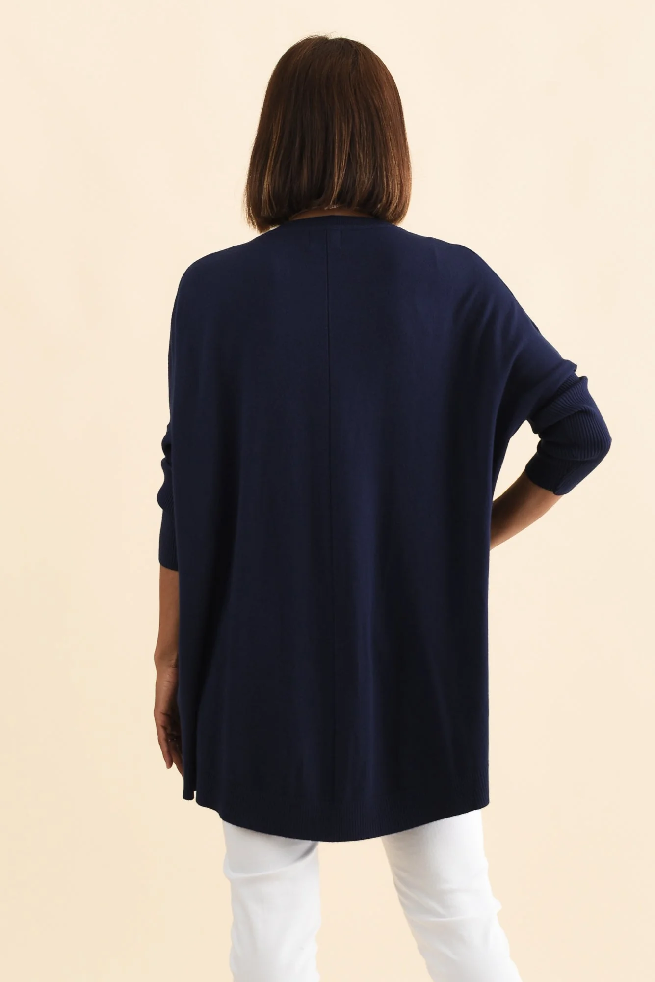 Helsinki Navy Knit Pocket Sweater - Image 5