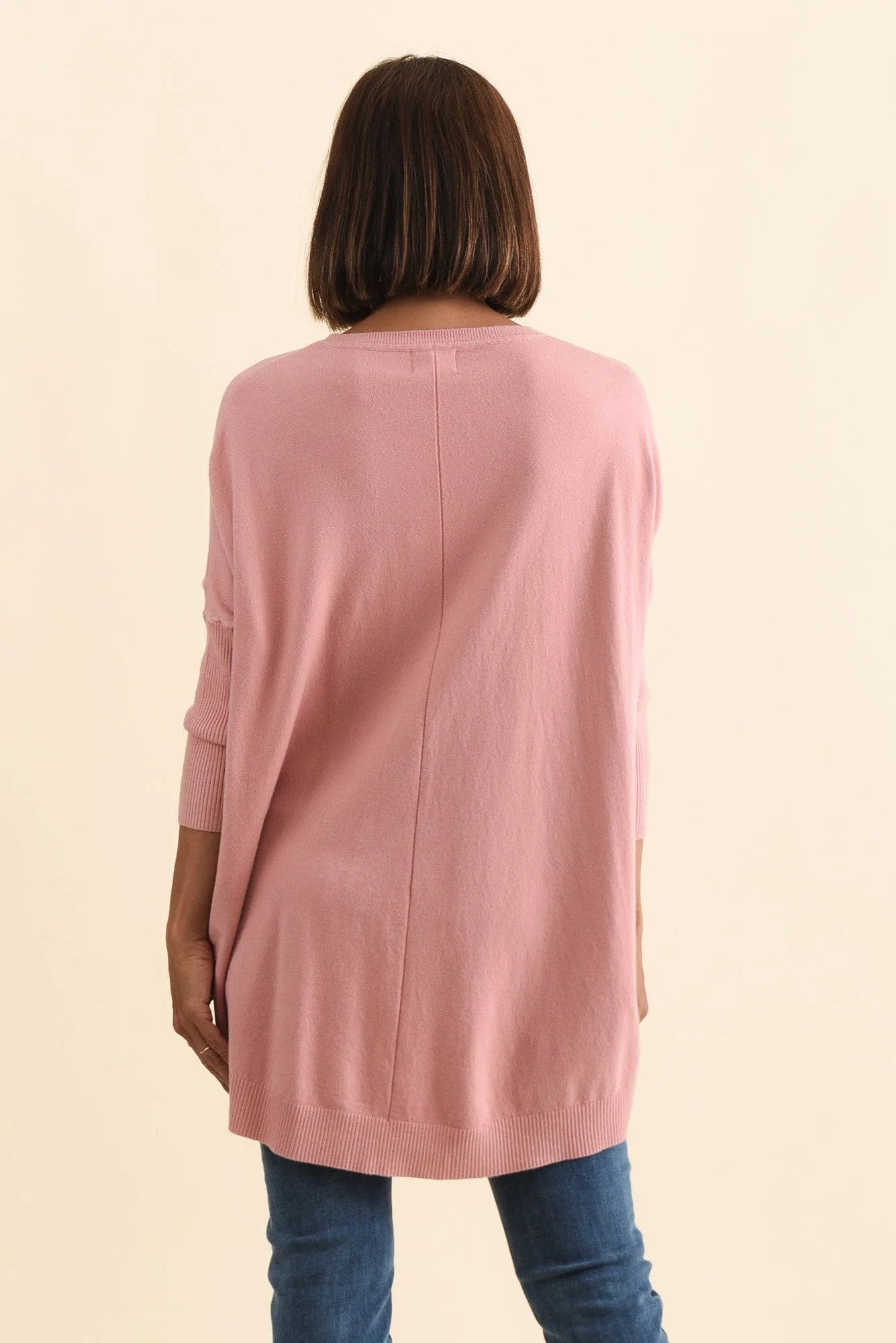 Helsinki Pink Knit Pocket Sweater - Image 4