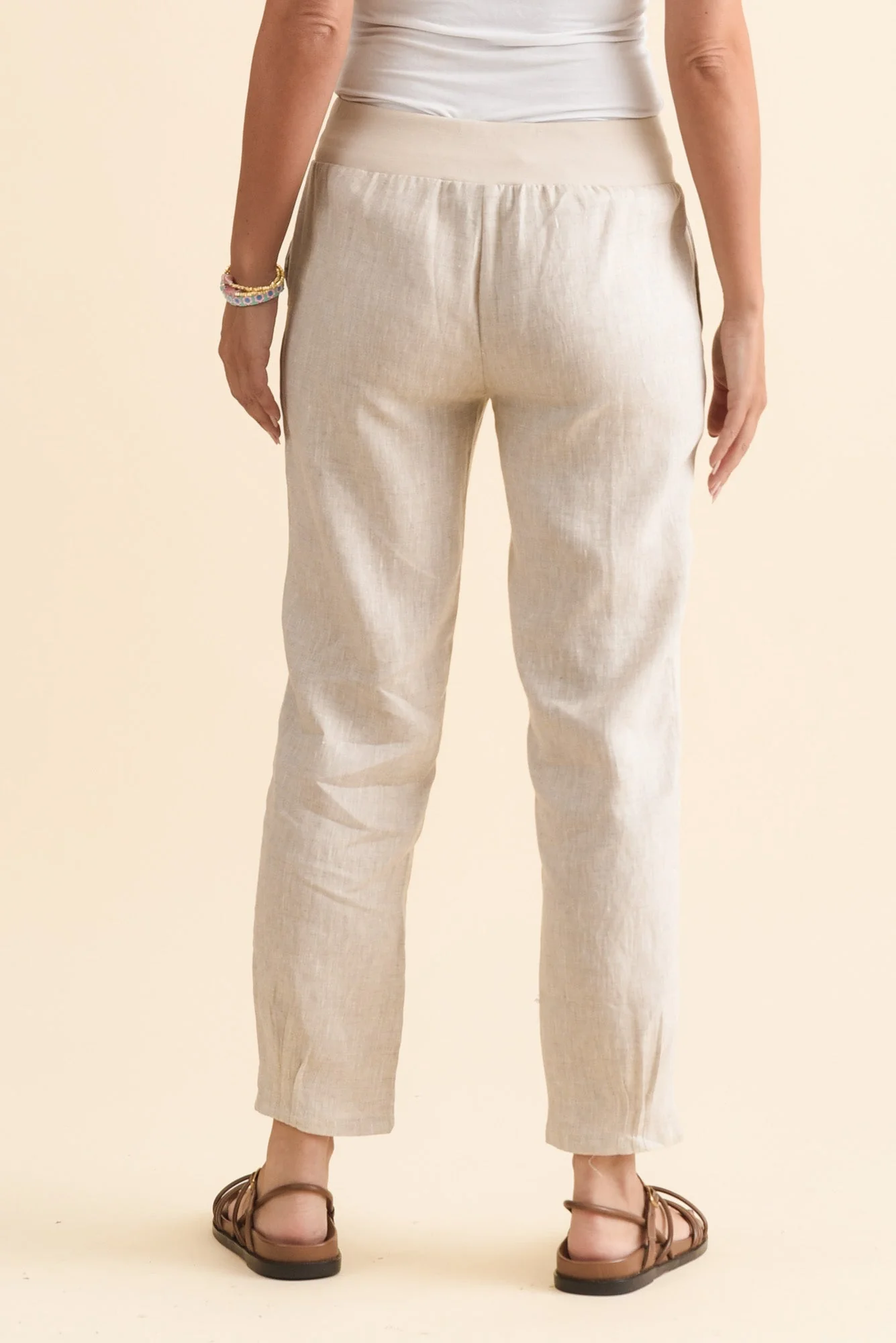 Hudson Natural Linen Pocket Pants - Image 4