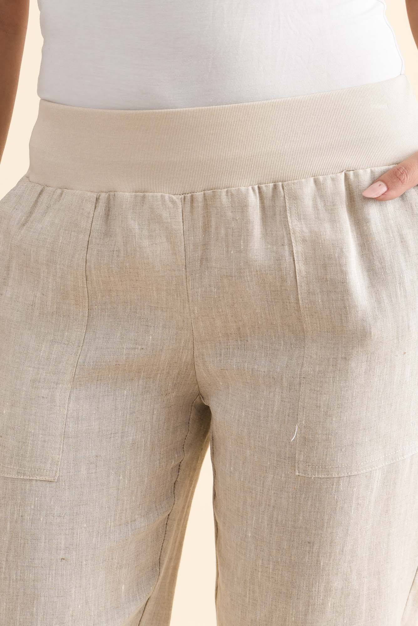 Hudson Natural Linen Pocket Pants - Image 5