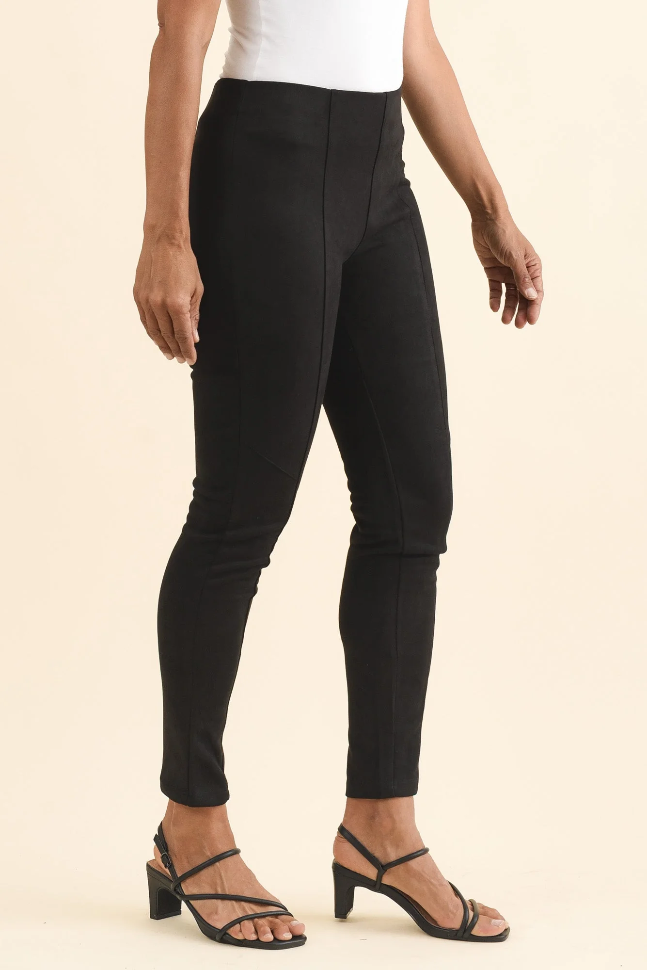 Husky Black Faux Suede Pants - Image 3