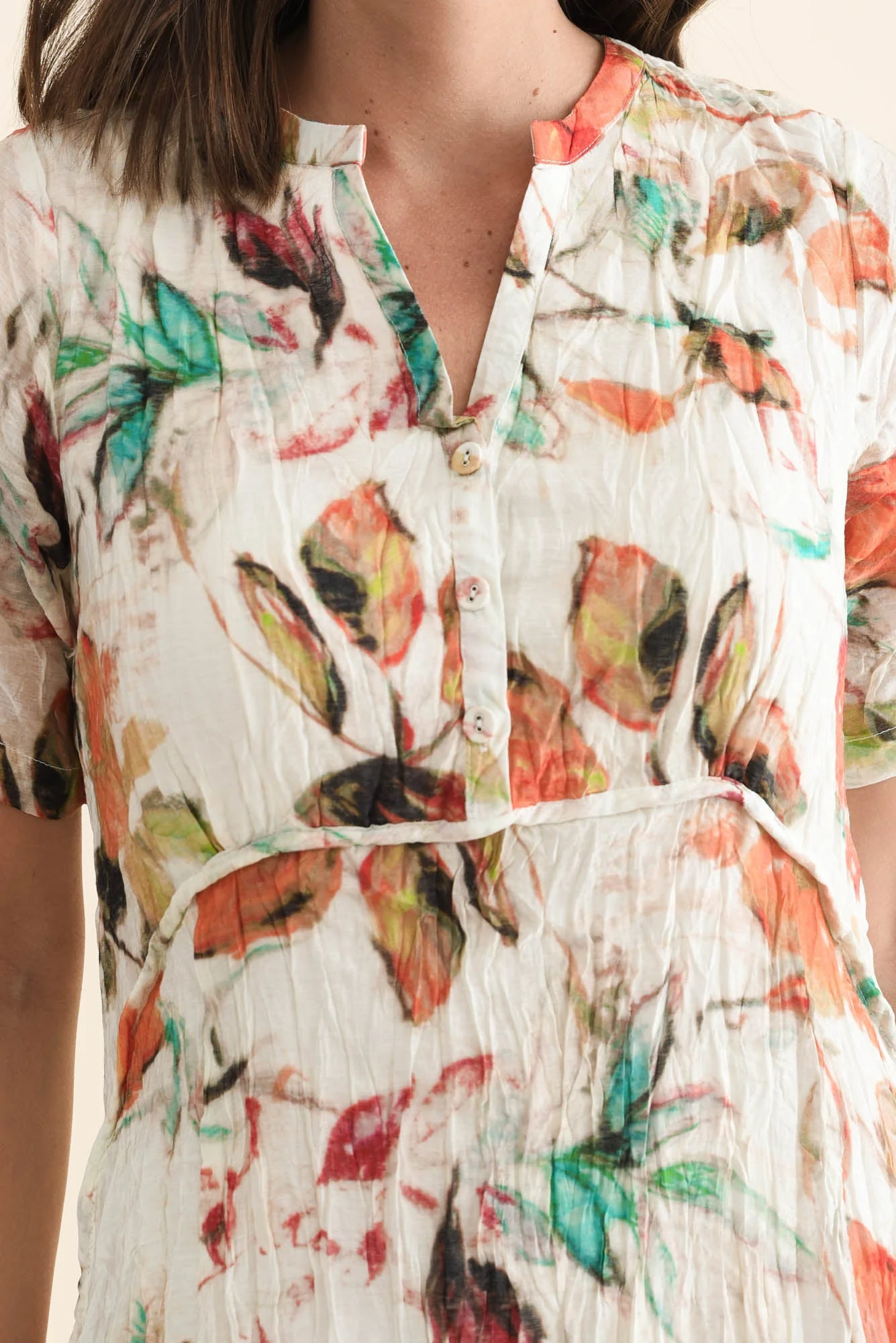 Idalina Orange Harvest Pocket Dress - Image 5