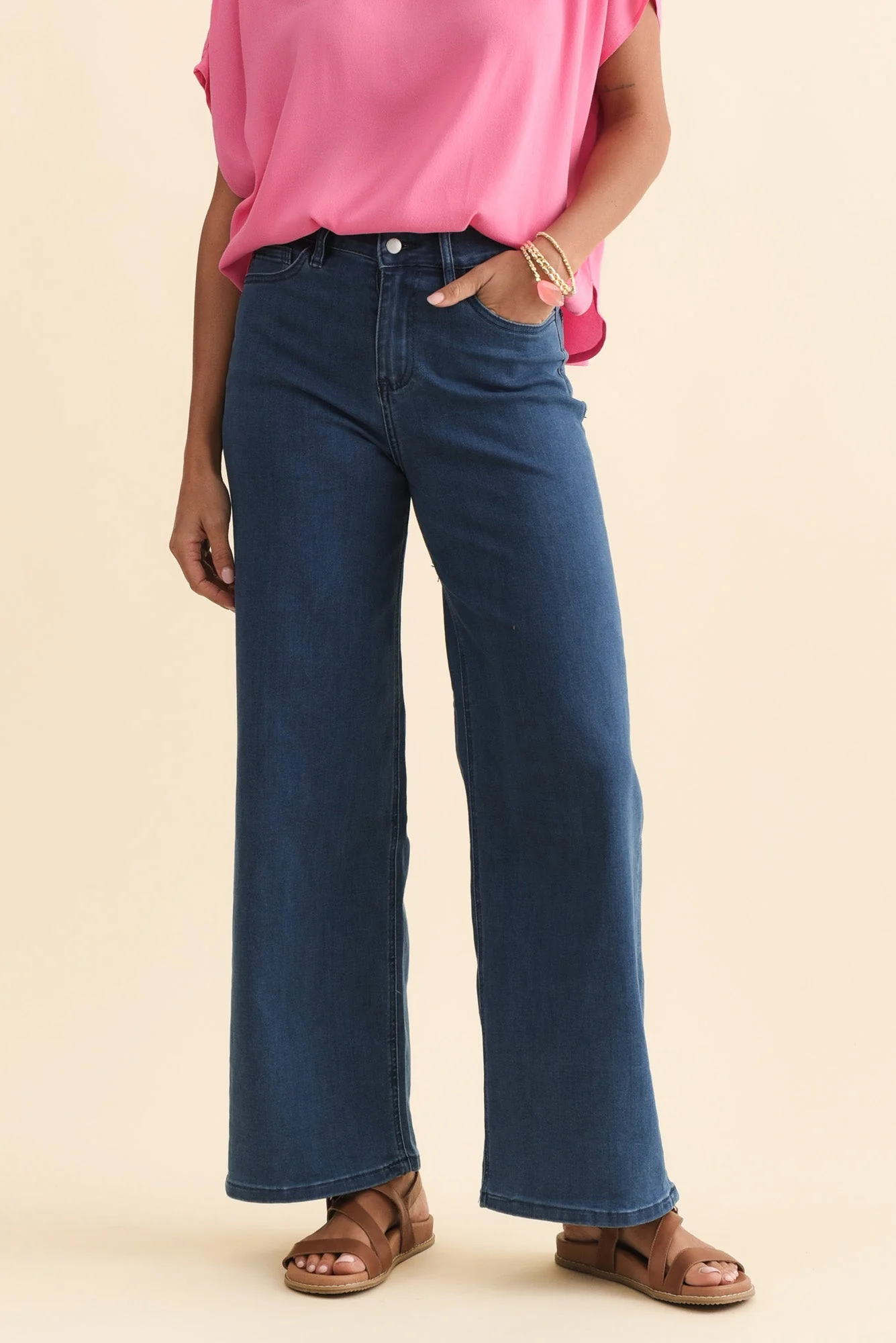 Imogen Blue Straight Leg Jeans - Image 2