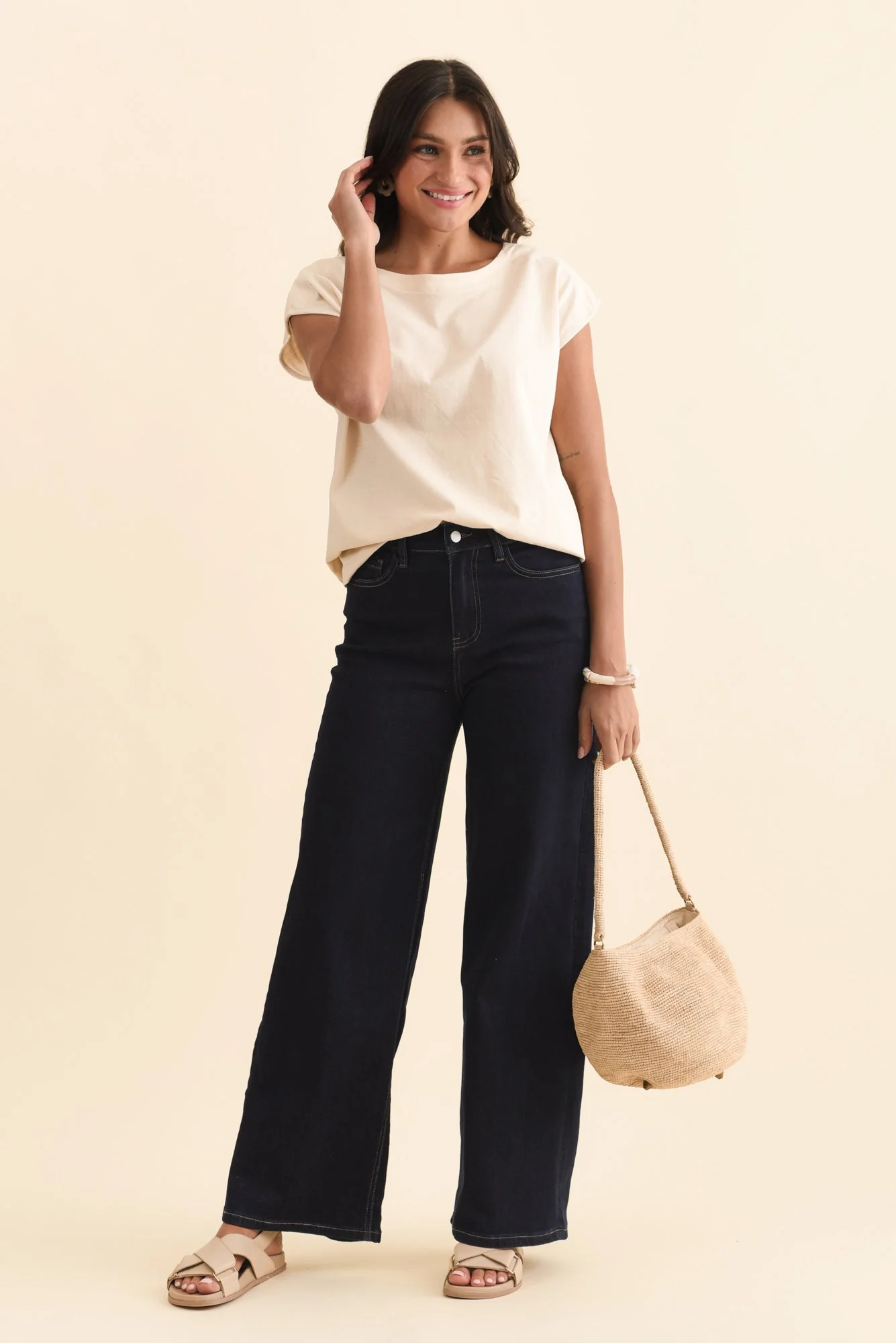 Imogen Indigo Straight Leg Jeans - Image 2