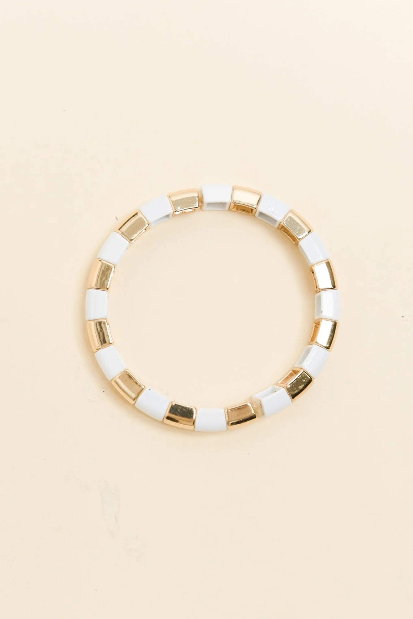 Isabelli White Beaded Bracelet - Image 2