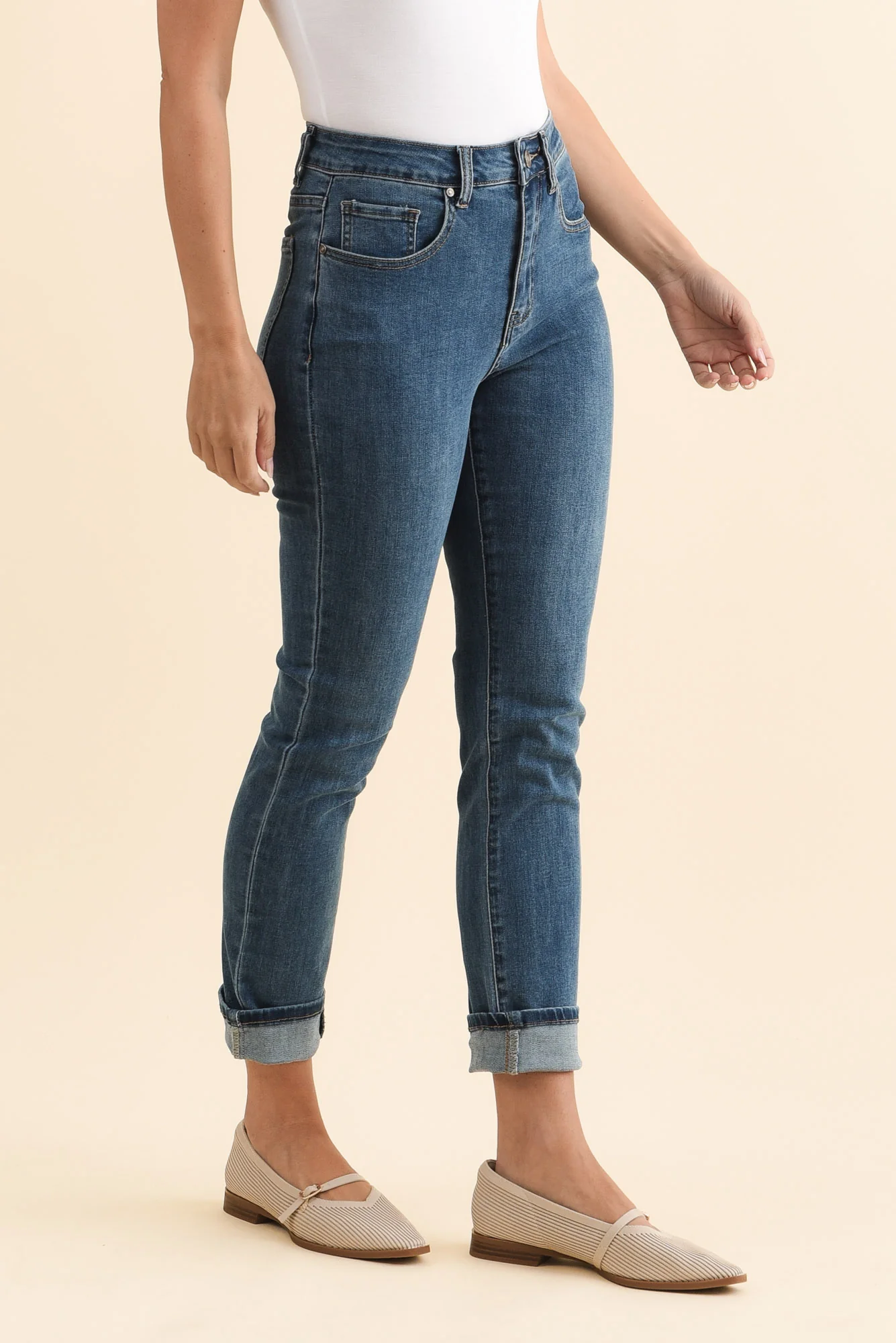 James Blue Denim Stretch Jeans - Image 3