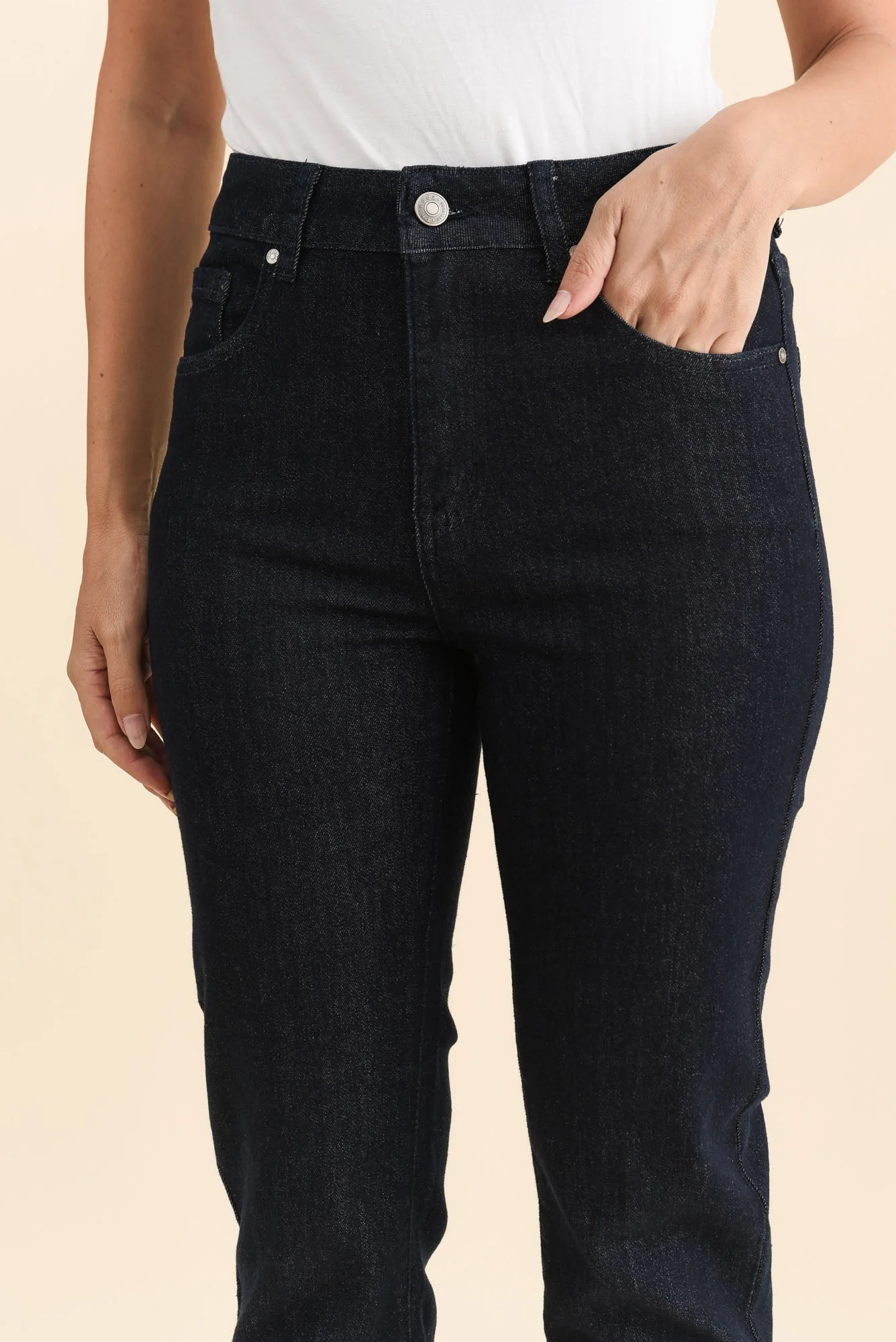 James Dark Blue Denim Stretch Jeans - Image 5