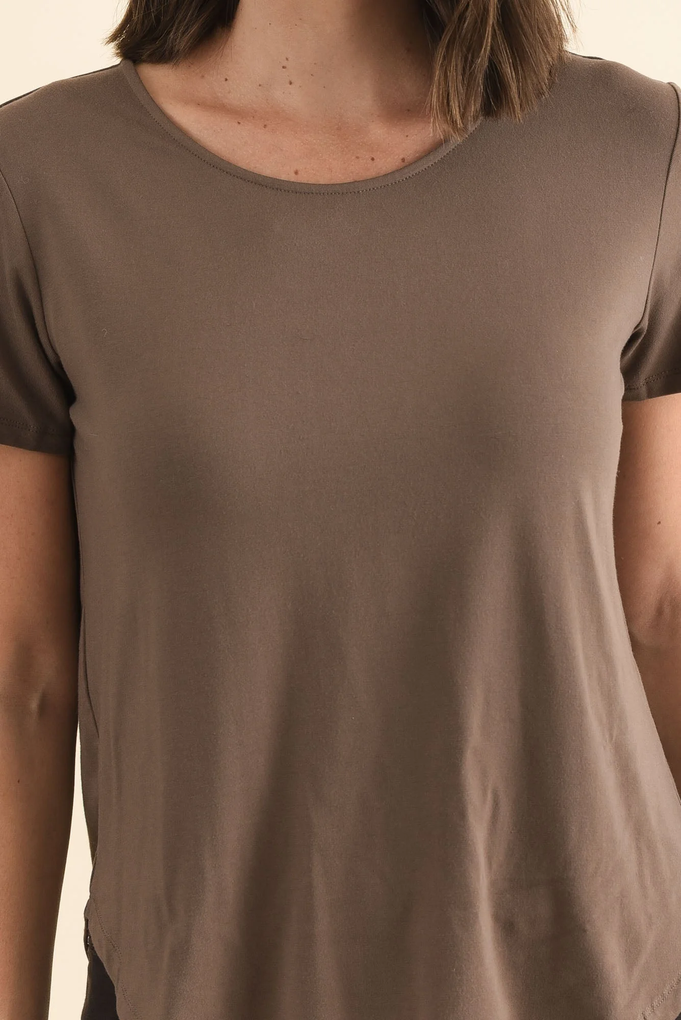 Janis Chocolate Bamboo Tee - Image 5