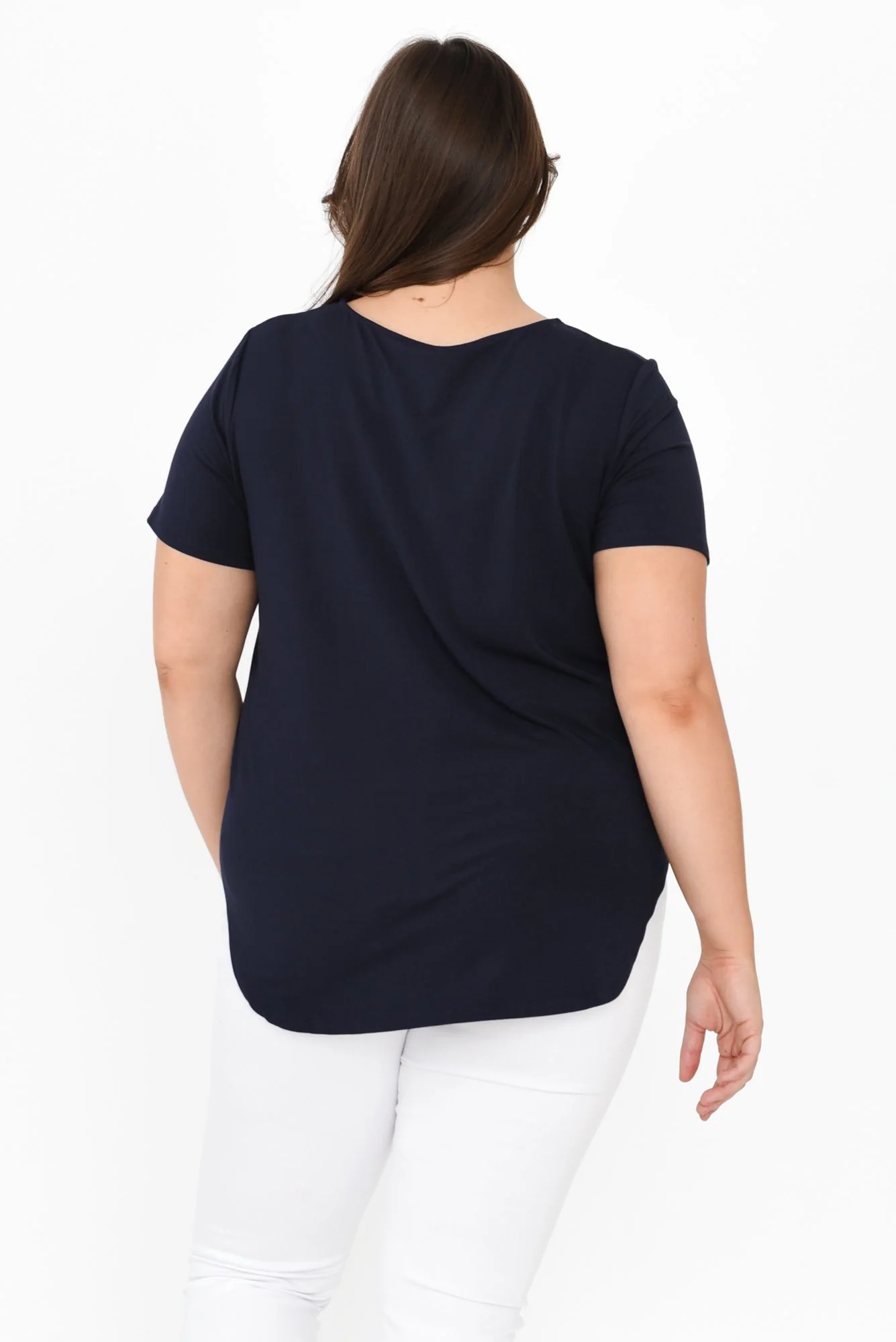 Janis Navy Bamboo Tee - Image 9