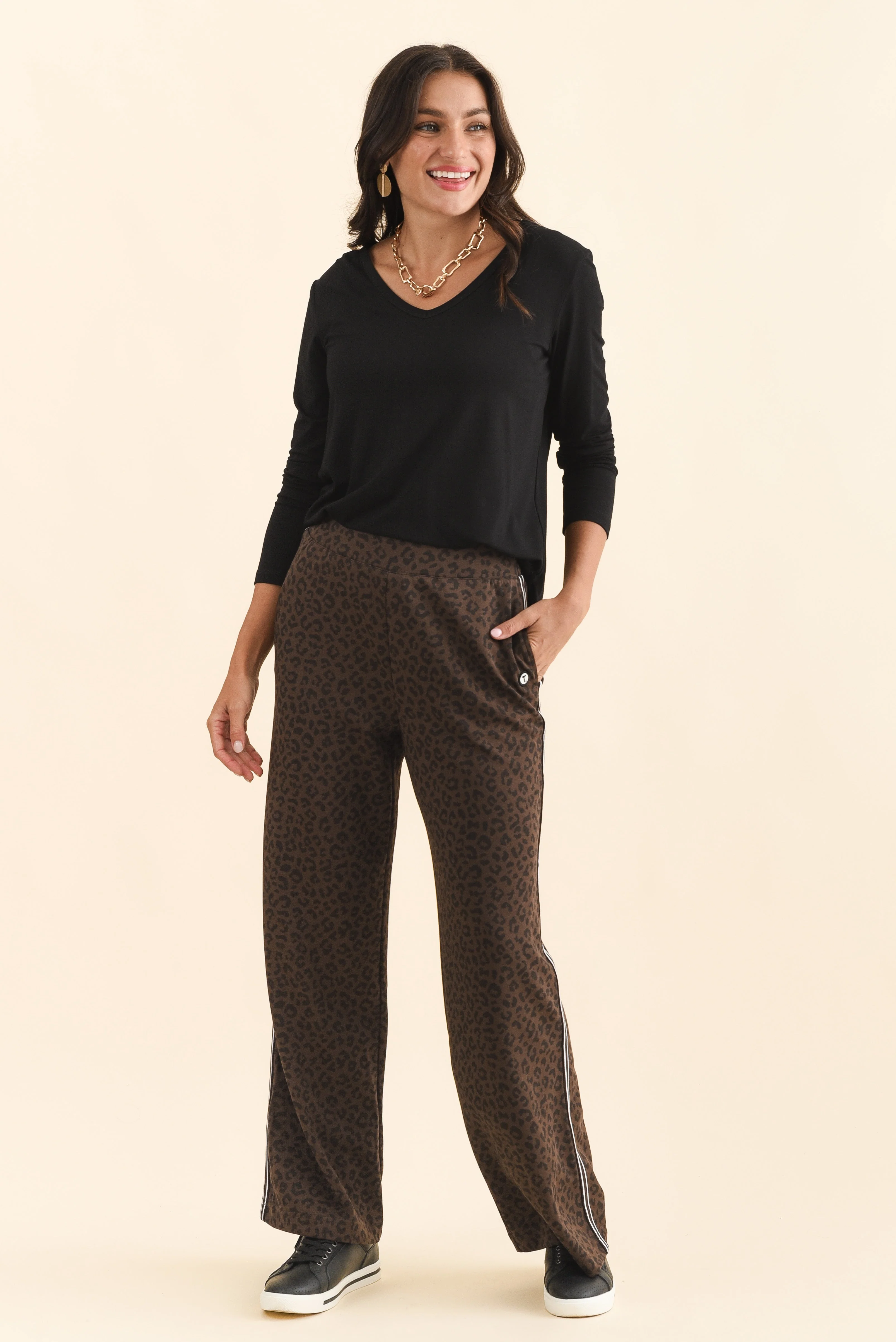 Jason Brown Leopard Sweatpants - Image 2