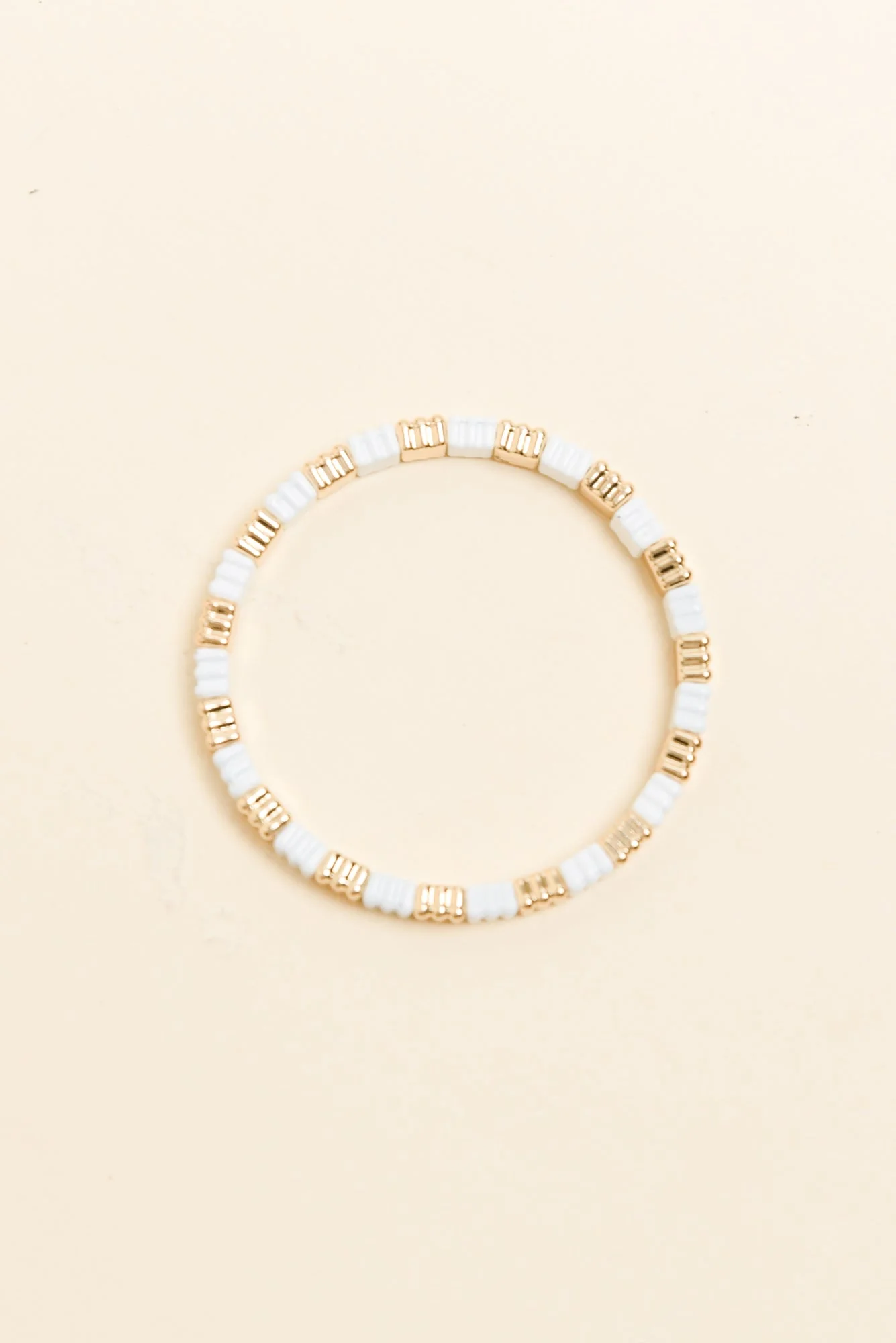 Java White Beaded Bracelet - Image 2
