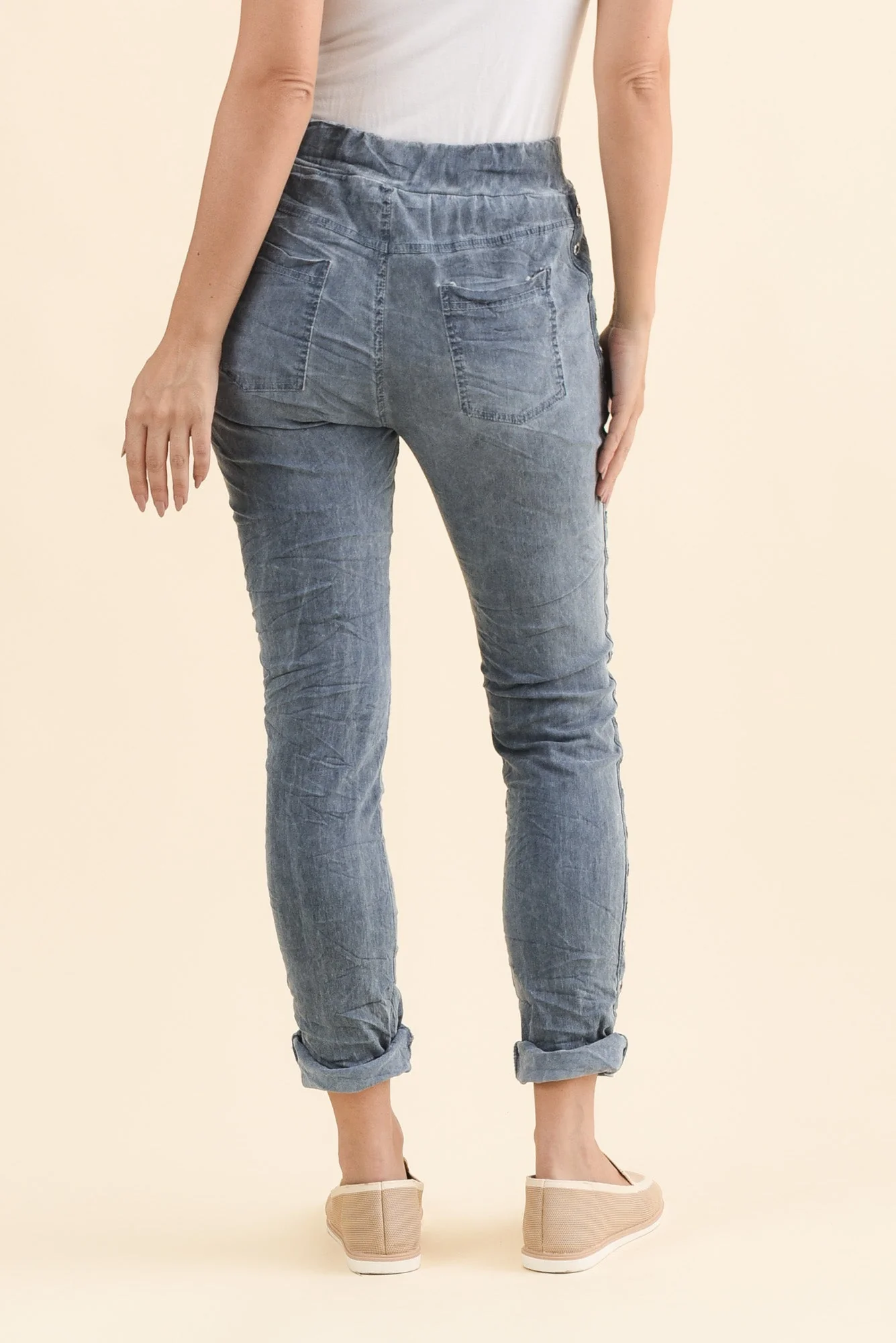 Jaya Blue Drawstring Pants - Image 4
